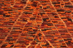 Tapis marocain tribal primitif coloré 5' x 10'5"