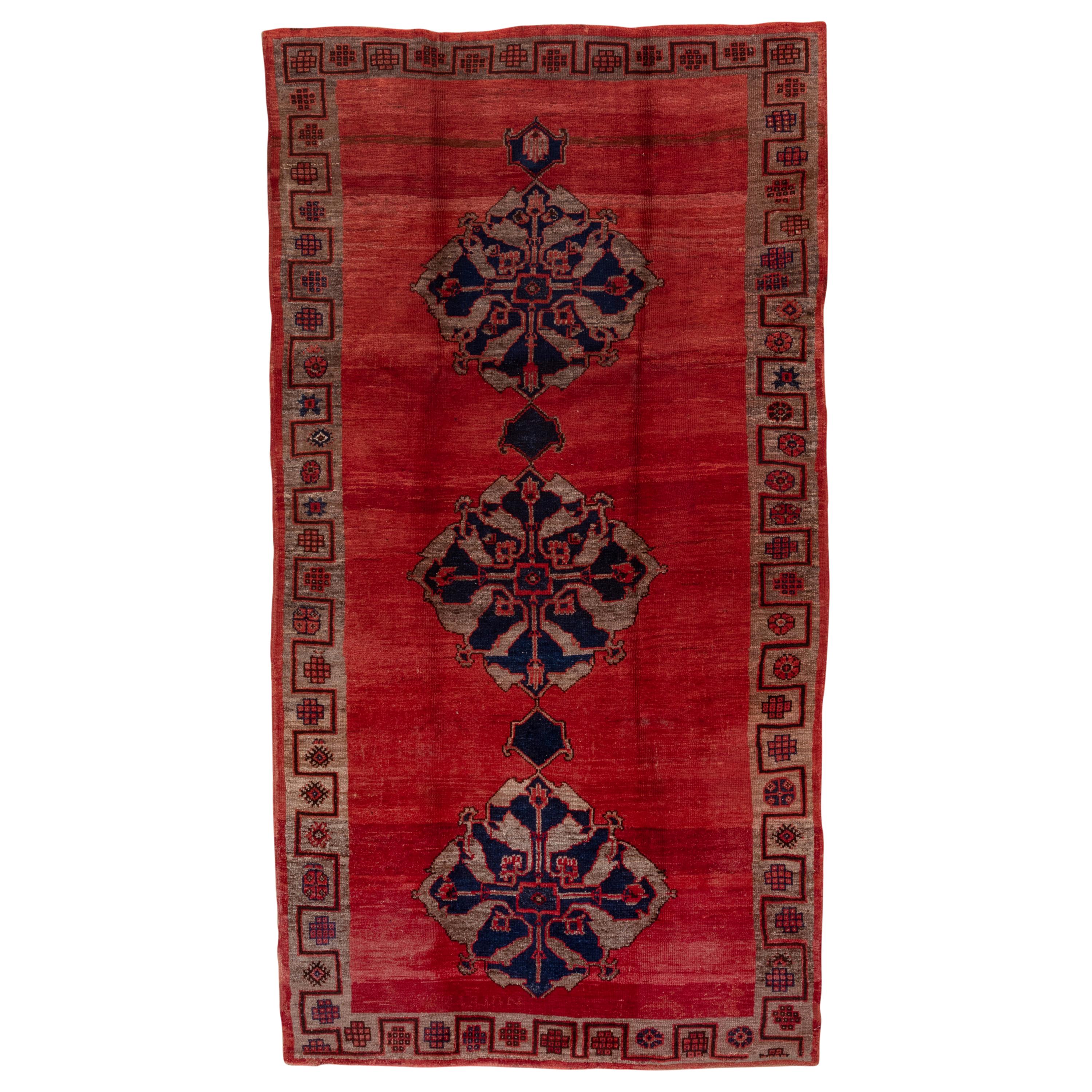 Tribal Red Turkish Kars Carpet For Sale