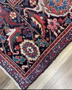 Tribal Serapi Heriz Hand-knotted Wool Rug 9.6 x 12.7