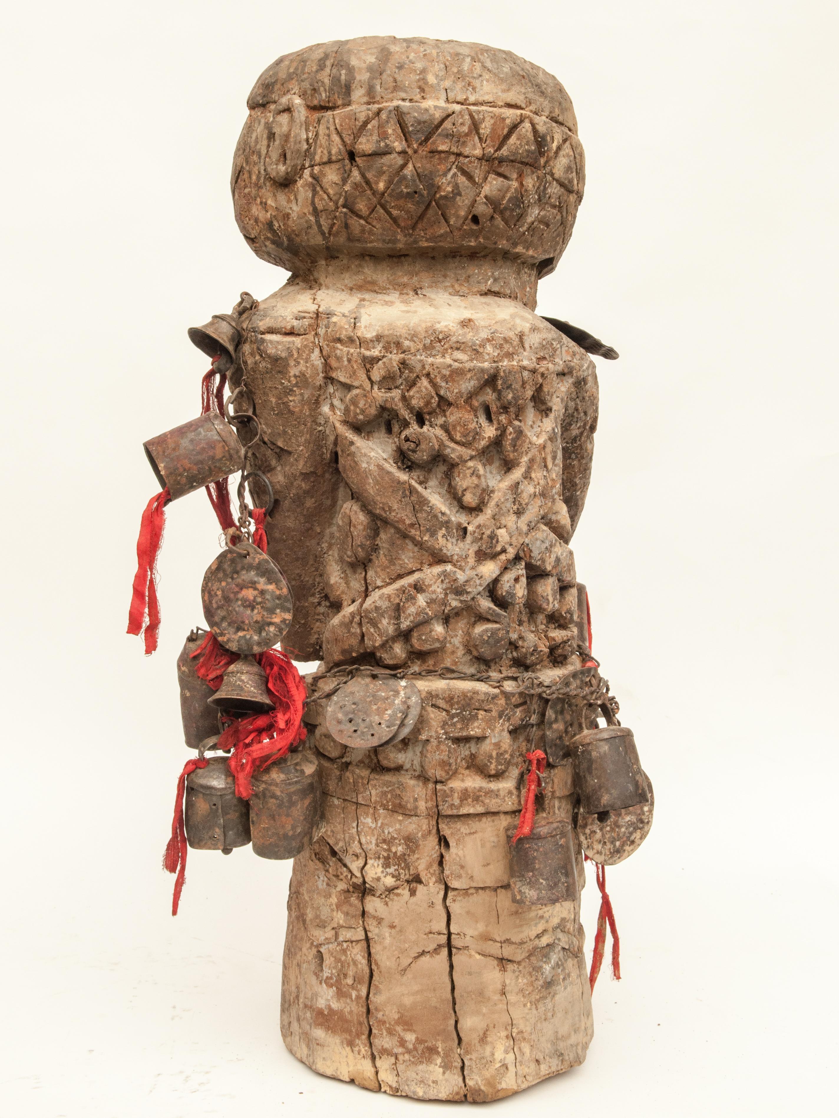 Tribal Shaman Figure from West Central Nepal, Early to Mid-20th Century 8