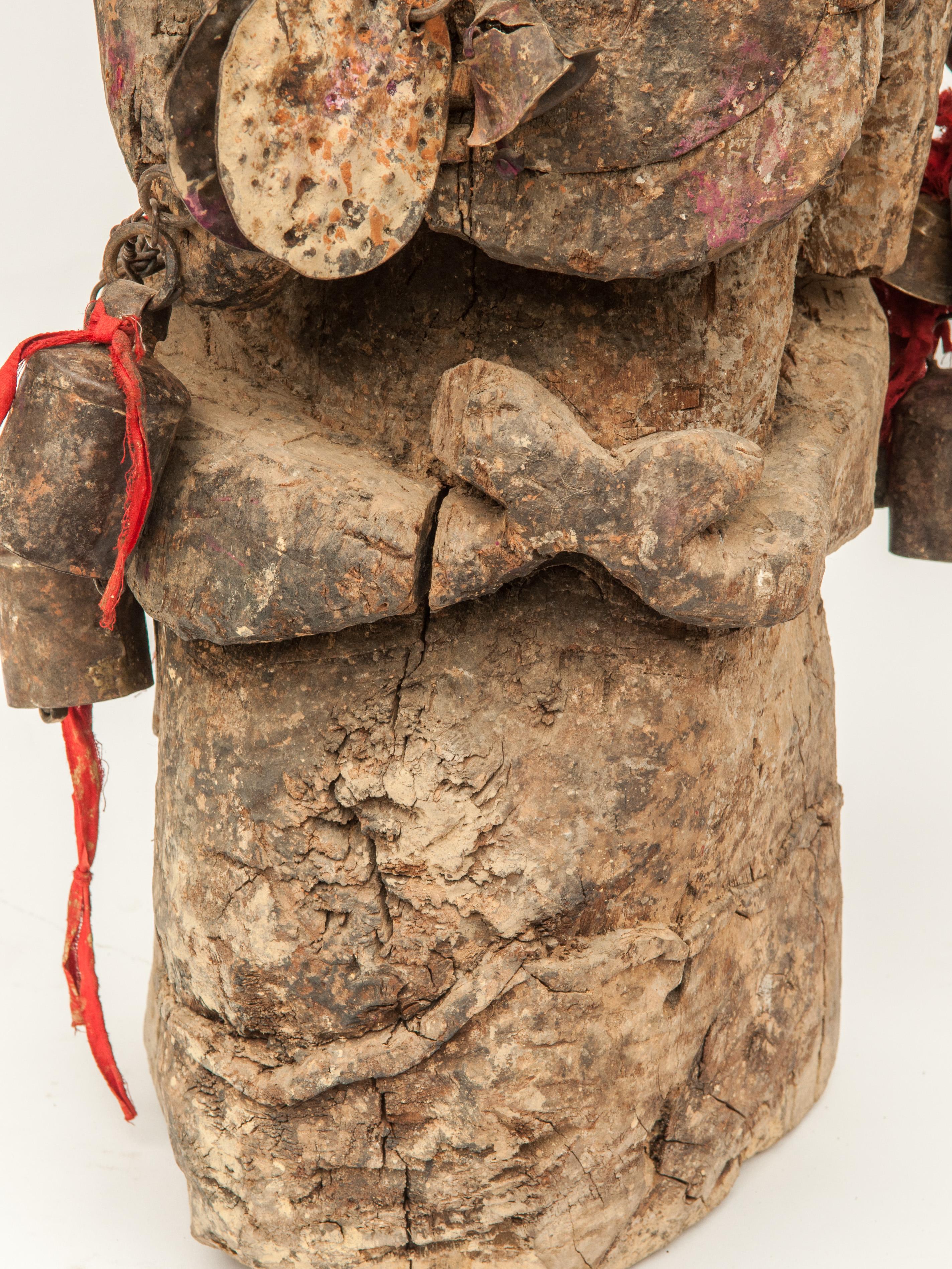 Metal Tribal Shaman Figure from West Central Nepal, Early to Mid-20th Century