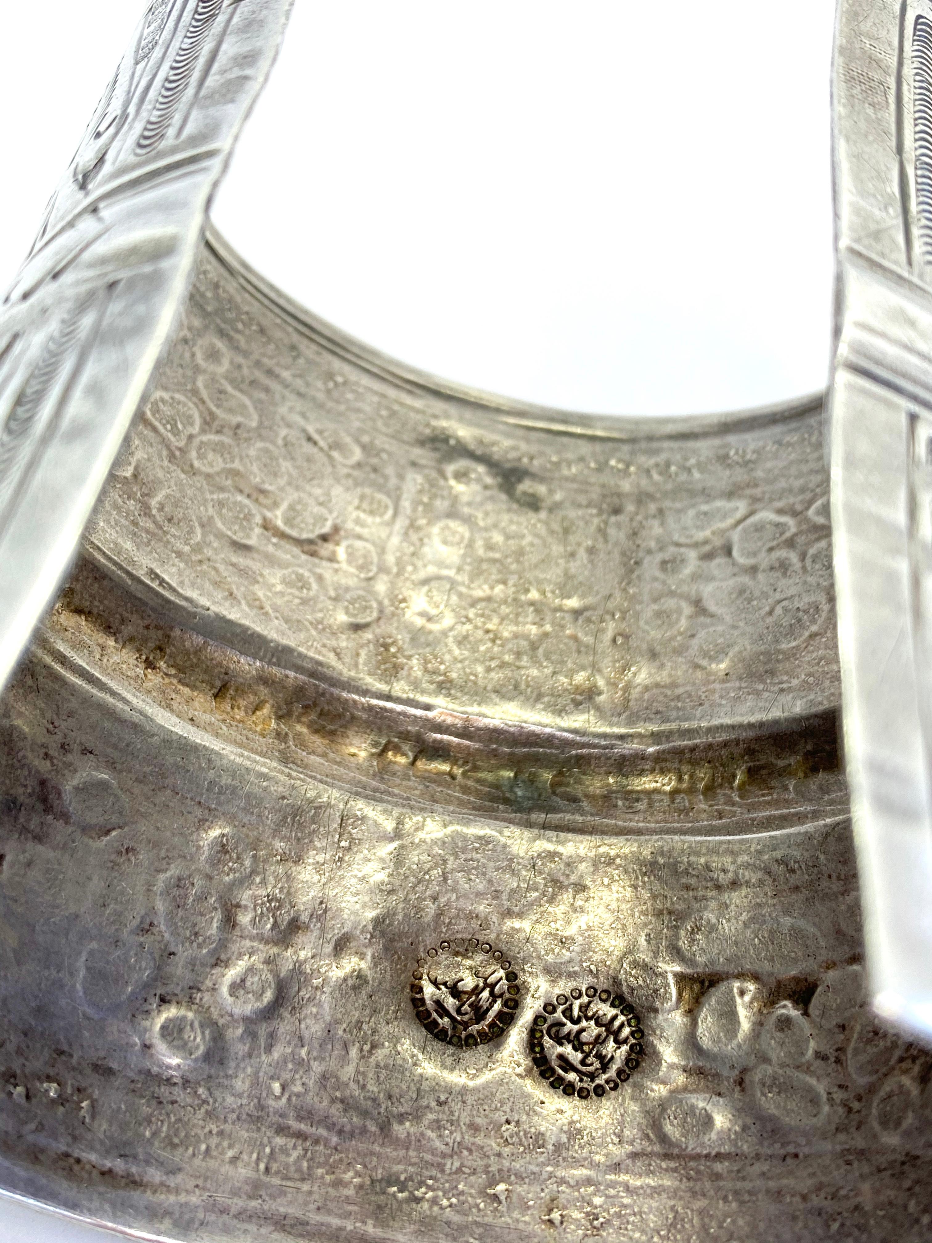 Tribal Silver Tripoli Libya Cuff Bracelet 2