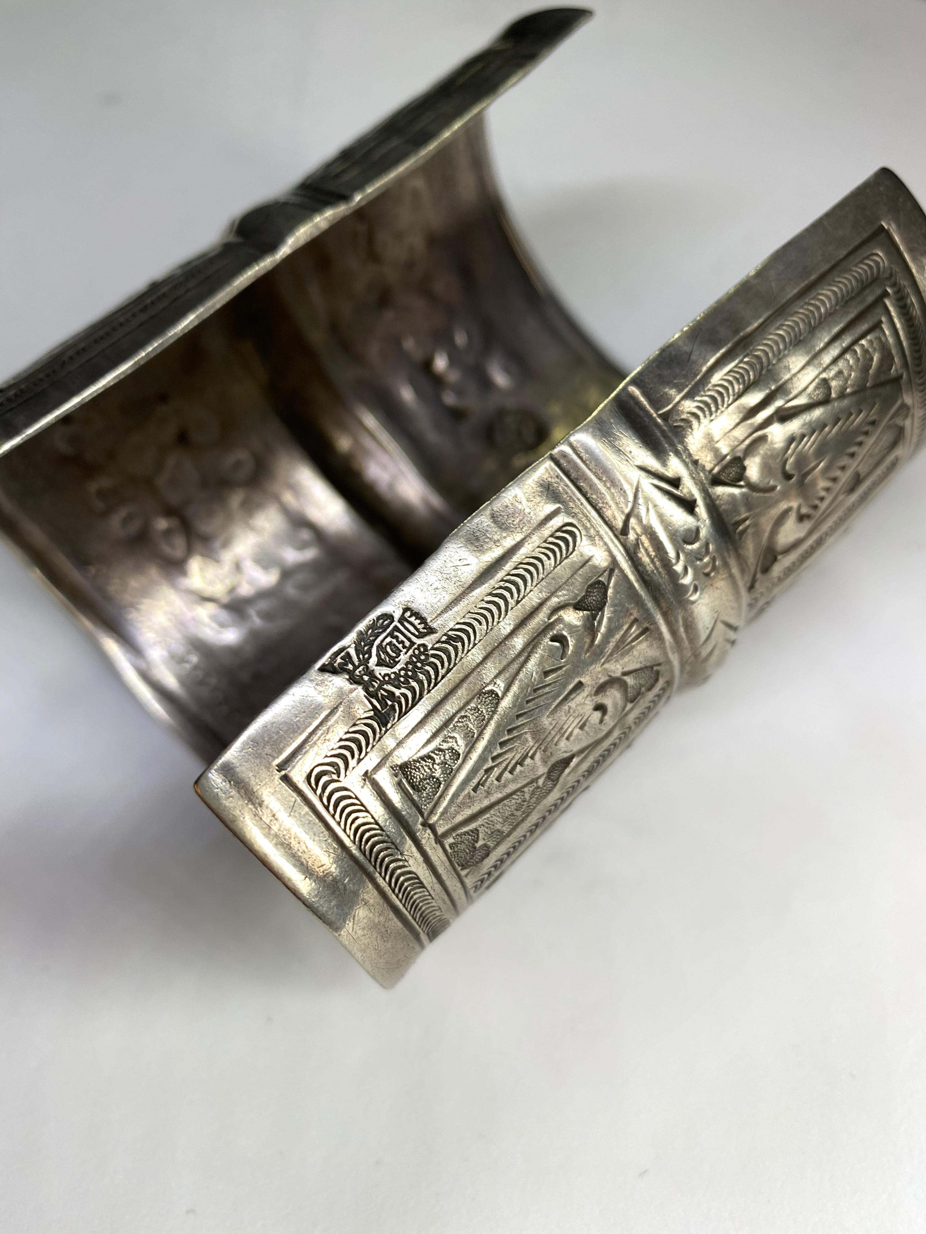 Tribal Silver Tripoli Libya Cuff Bracelet 1