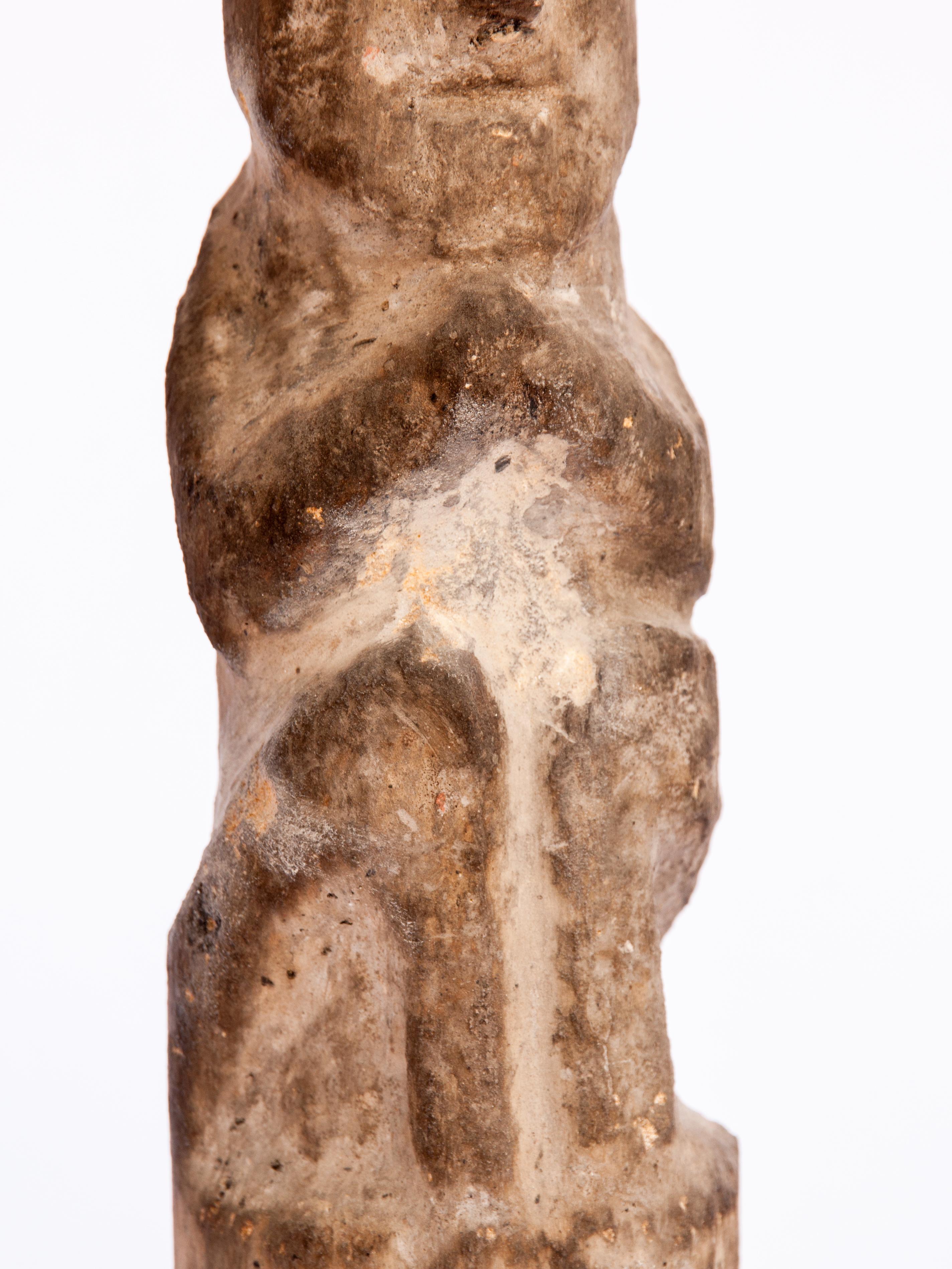 Hand-Carved Tribal Stone Figure from West Nepal, Early to Mid-20th Century