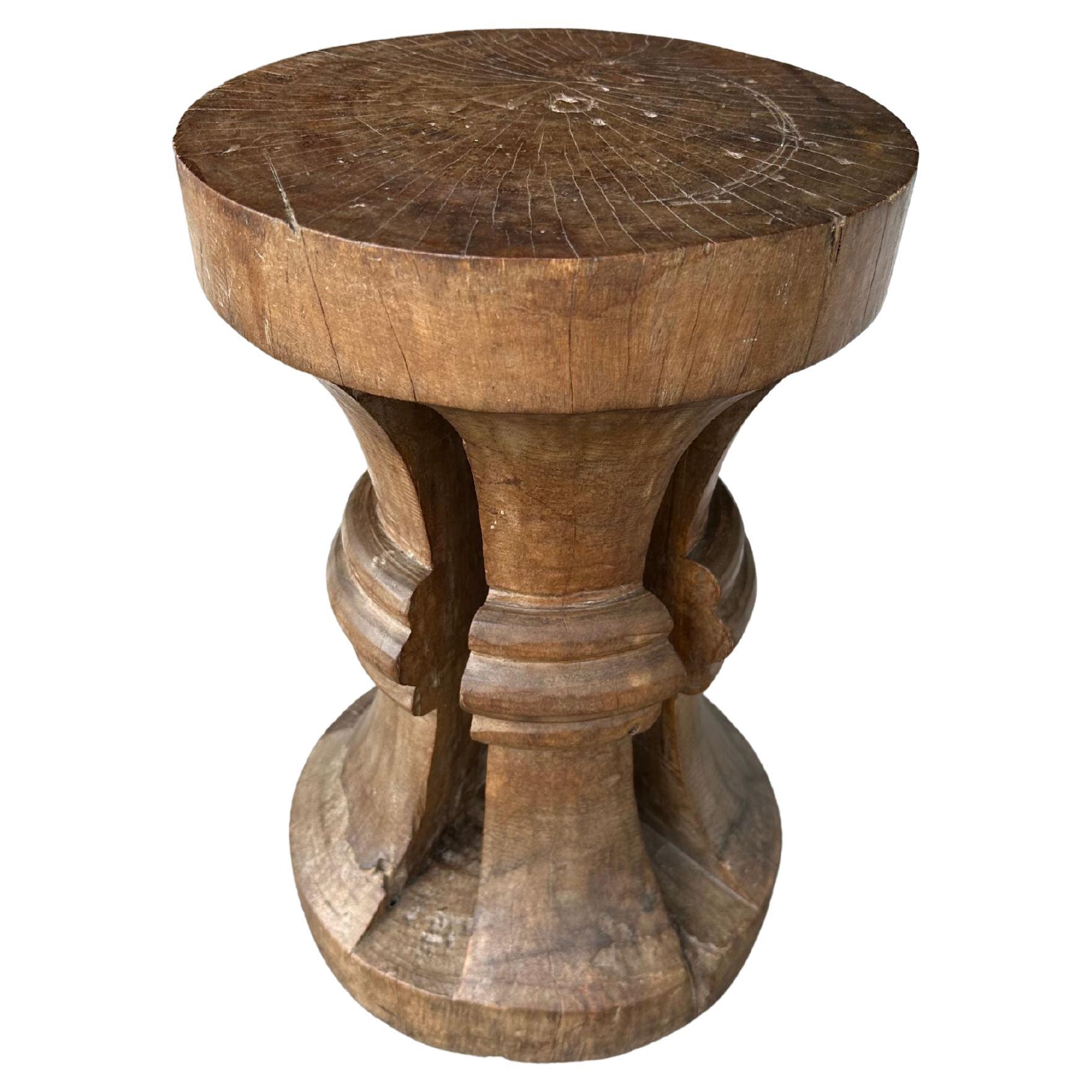 Tribal Stool from Nias Island, North Sumatra, Indonesia, C. 1950