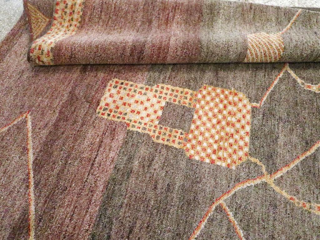 Tribal Style 21st Century Handmade Persian Gabbeh Room Size Carpet For Sale 3
