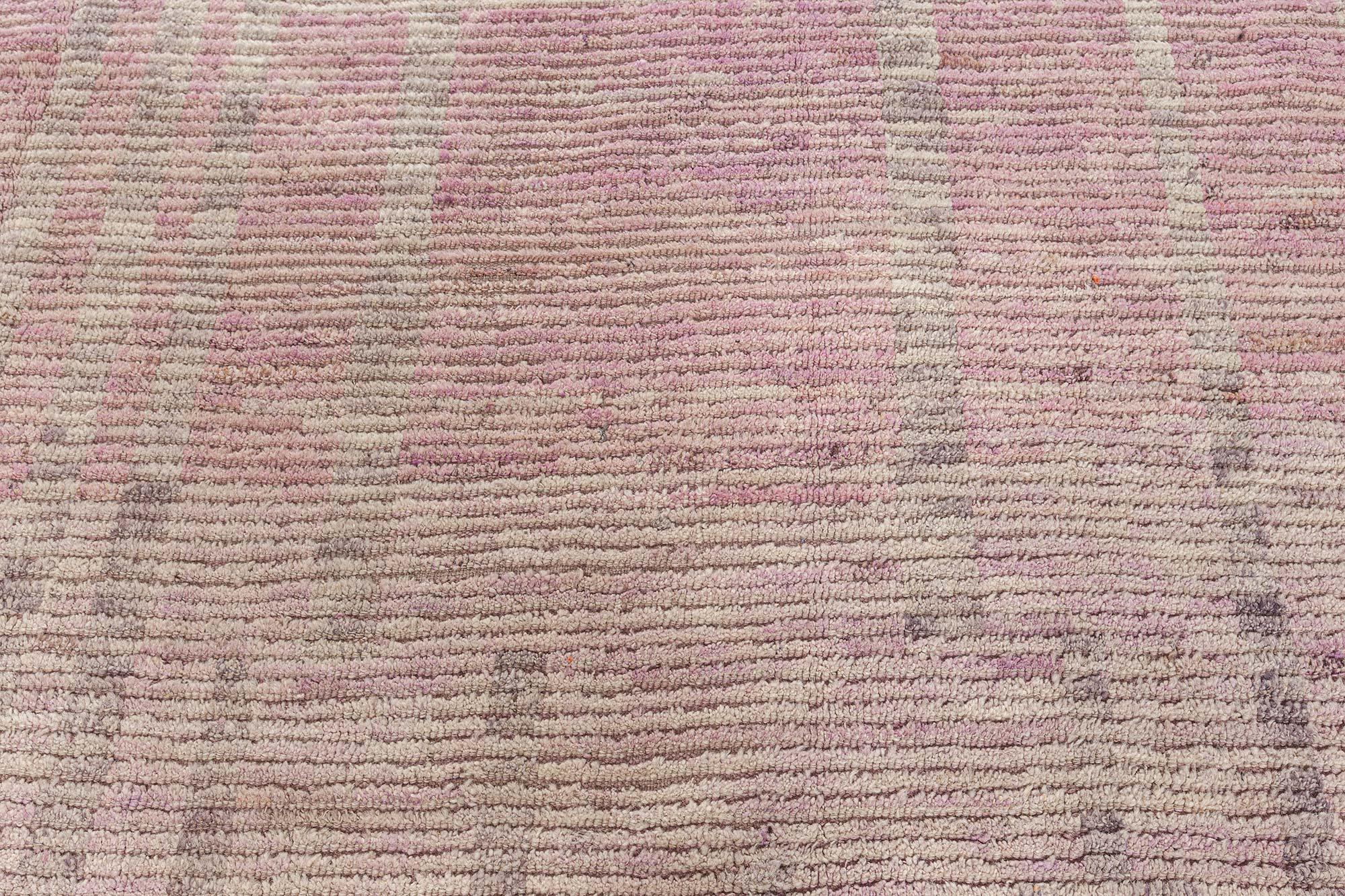 Tribal Style Moroccan rug in shades of pink by Doris Leslie Blau
Size: 13'10