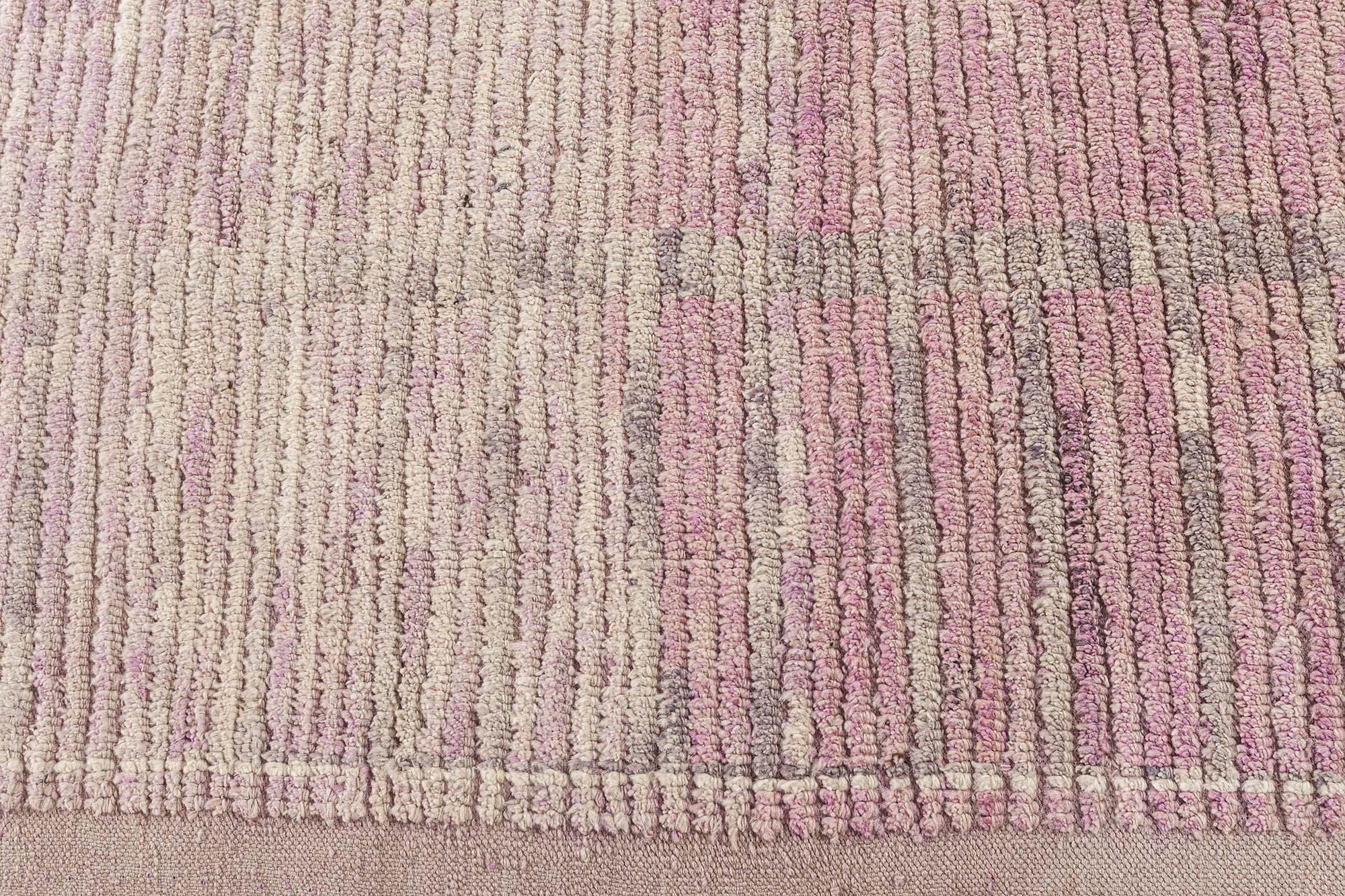 Contemporary Tribal Style Moroccan Rug in Shades of Pink by Doris Leslie Blau For Sale
