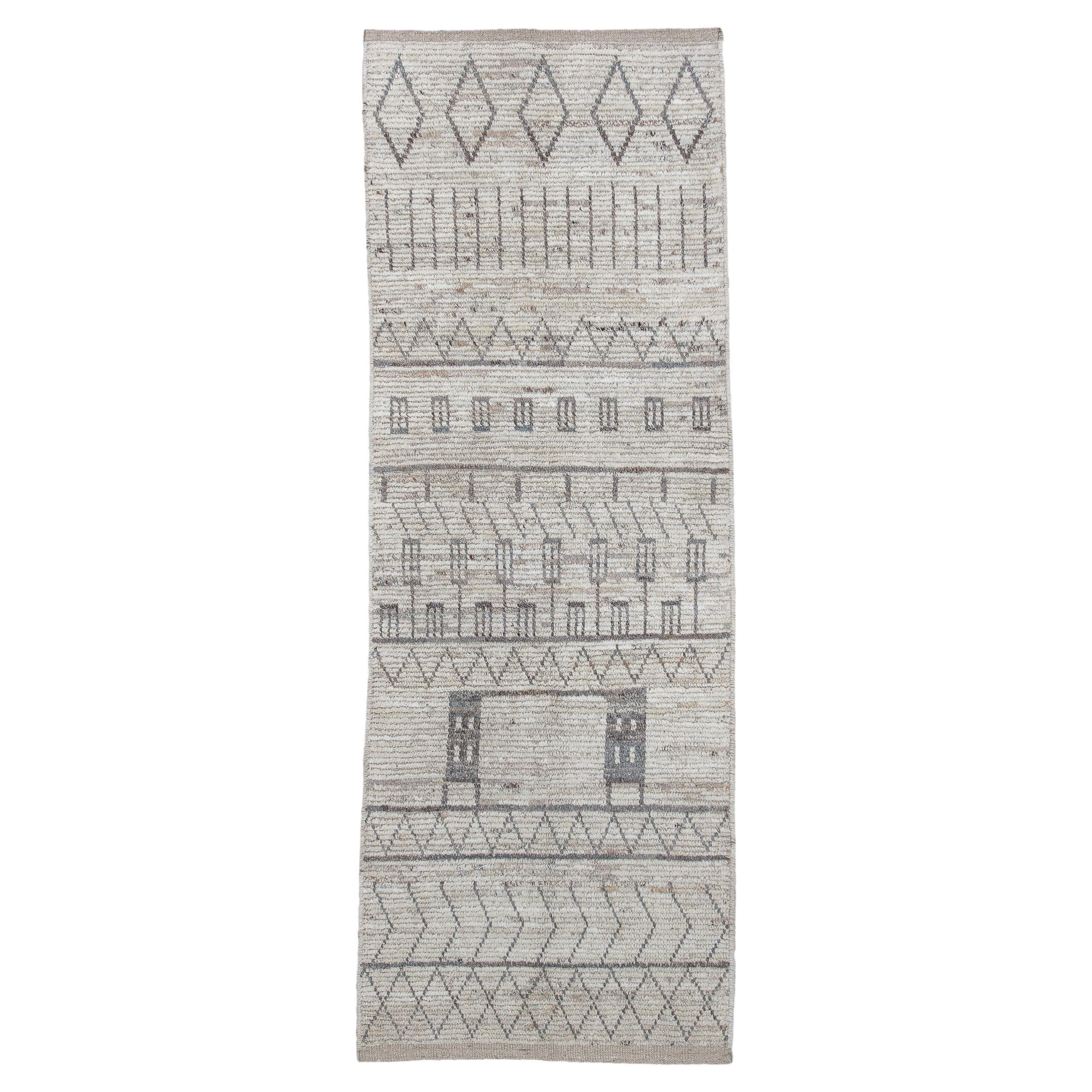 Tribal Tulu in Geometric Grey For Sale