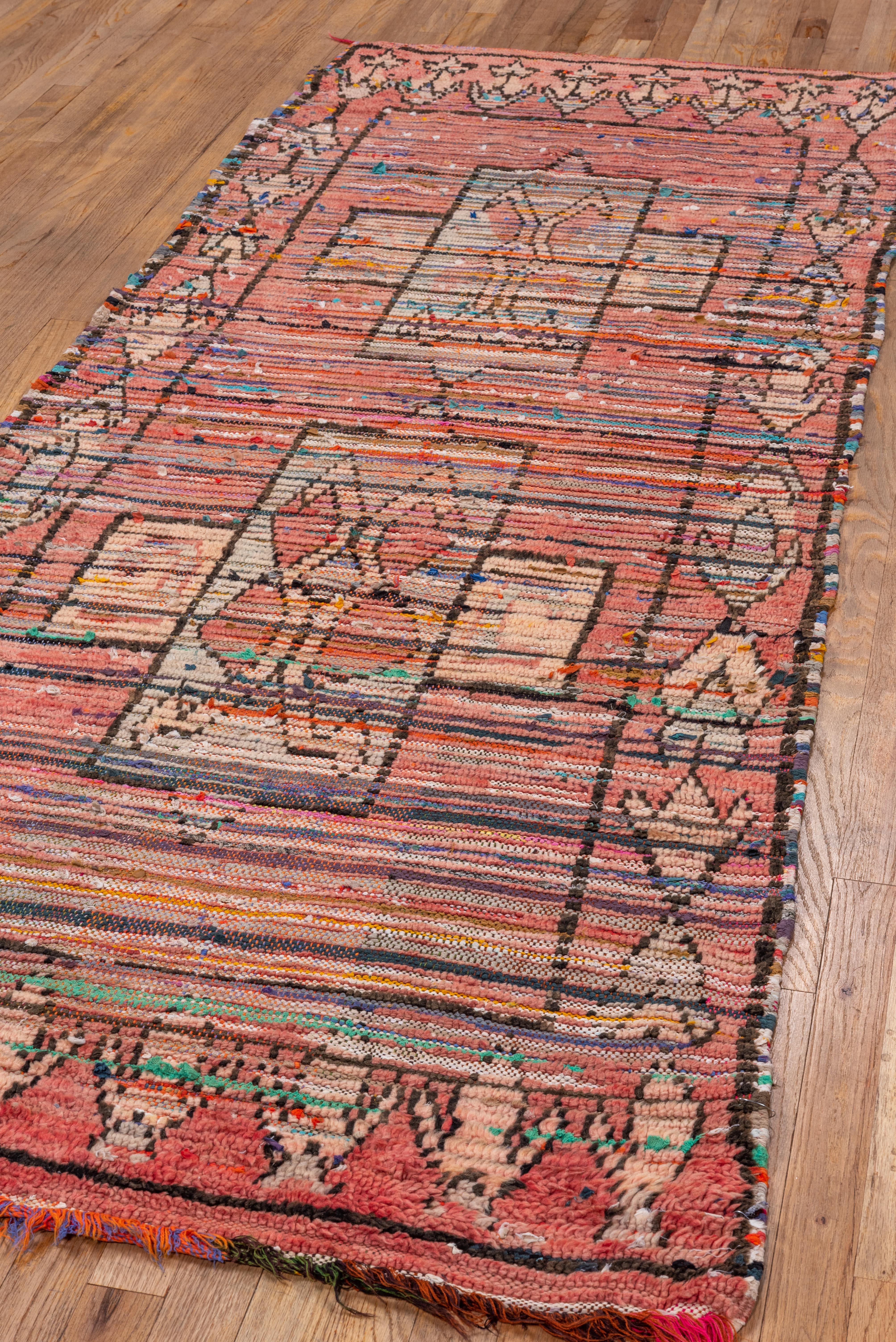 Tribal Village Moroccan Long Rug For Sale 1