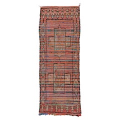 Used Tribal Village Moroccan Long Rug