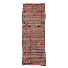 Tapis long marocain de village tribal