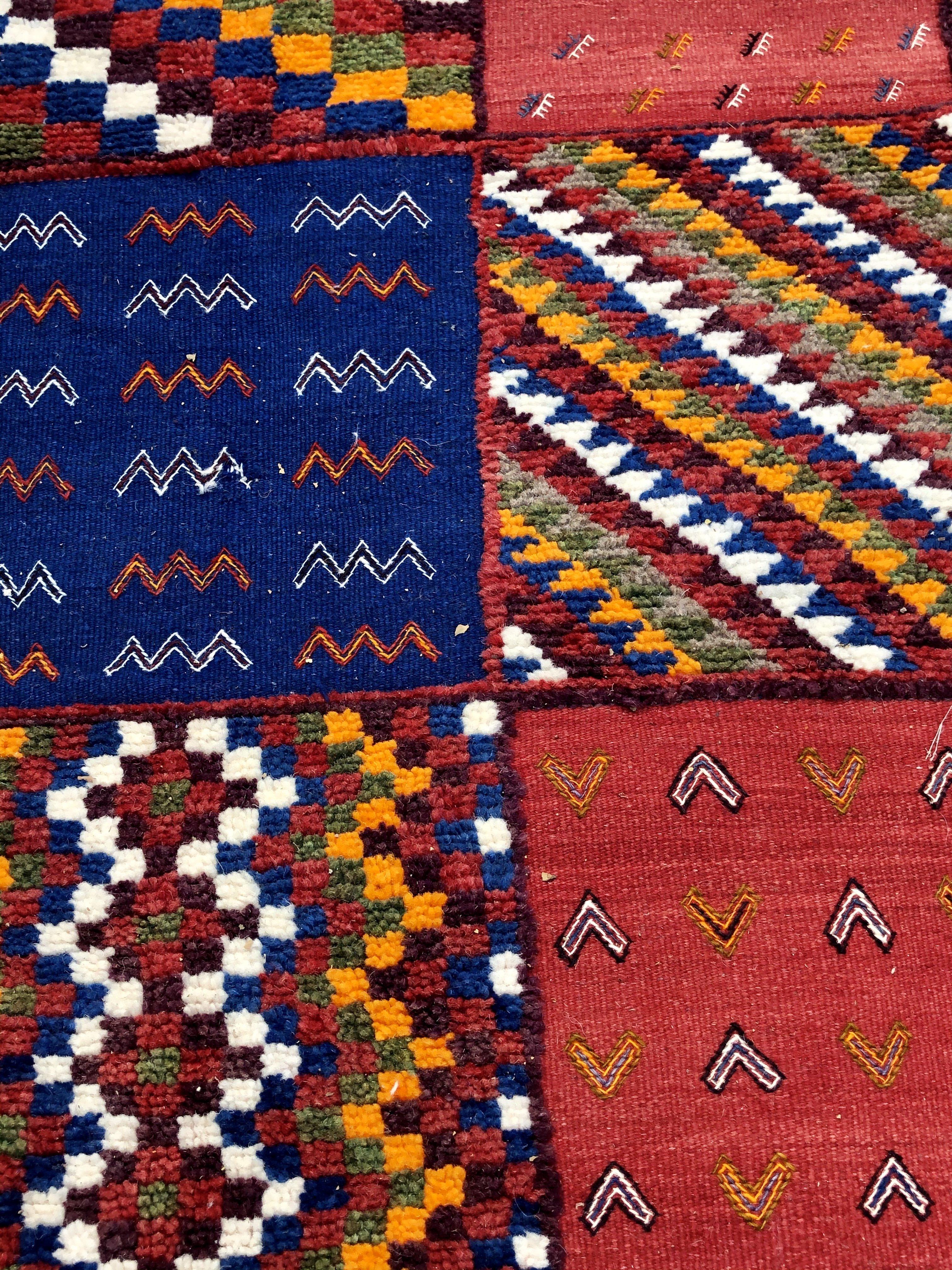 Tribal Vintage Moroccan Handwoven Wool Rug 2