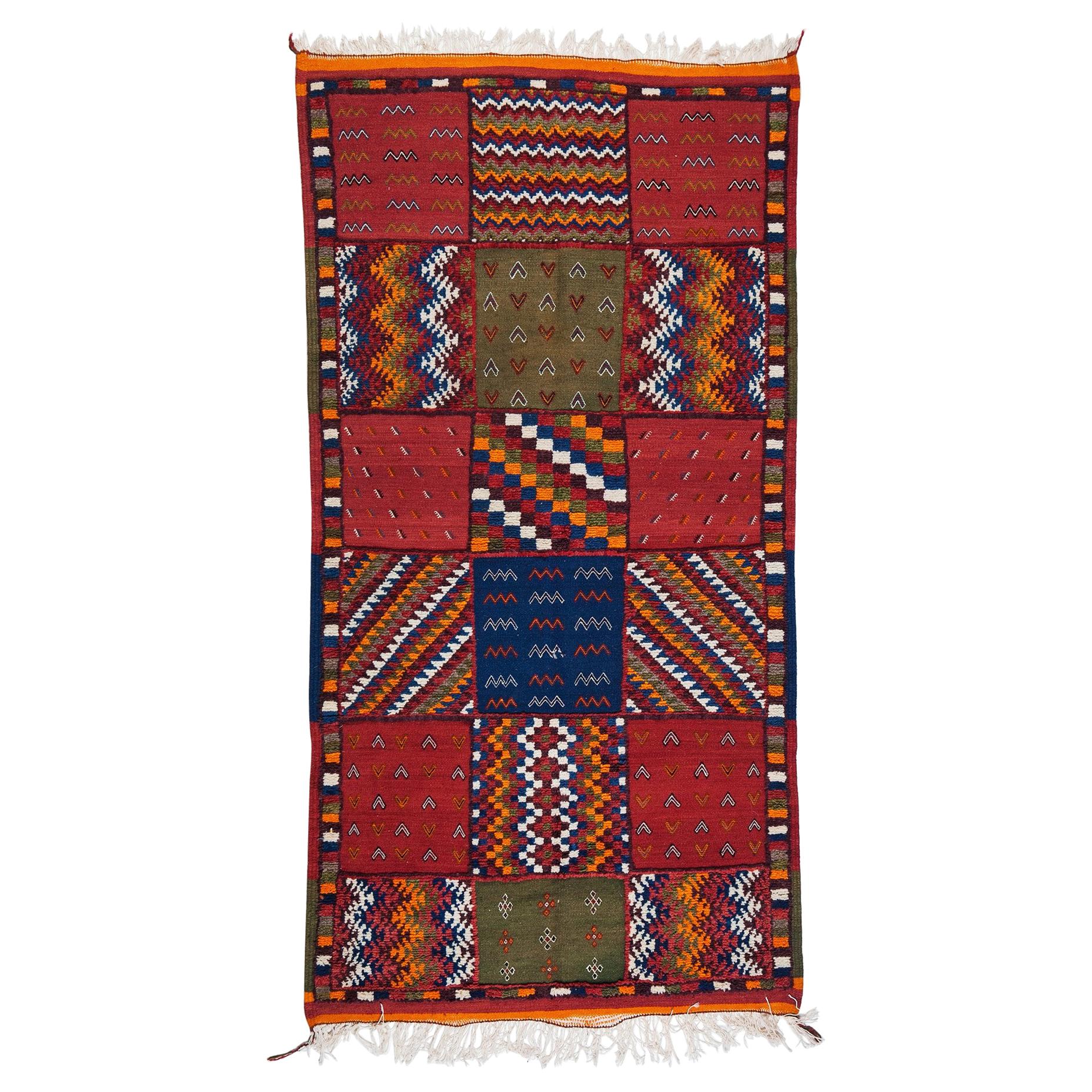 Tribal Vintage Moroccan Handwoven Wool Rug