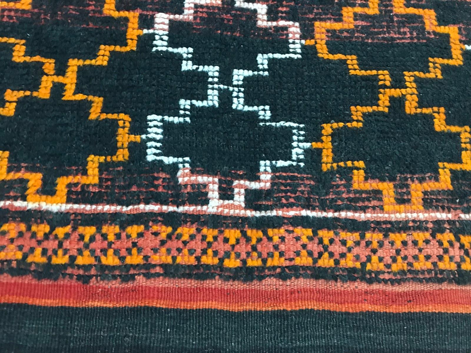 Hand-Knotted Tribal Vintage Moroccan Rug