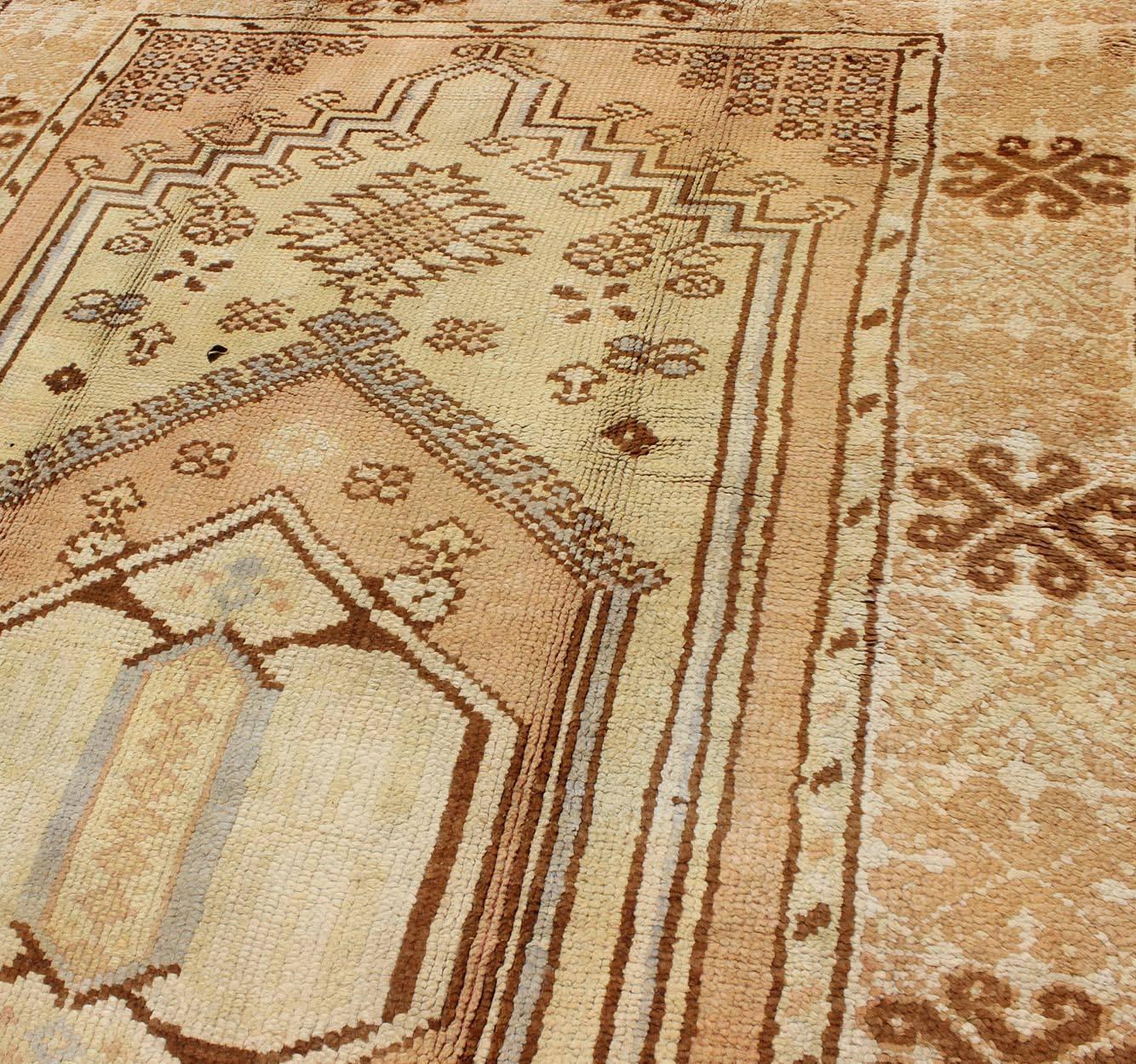 Tribal Vintage Moroccan Rug with Geometric Pattern, Field of Flowers 4