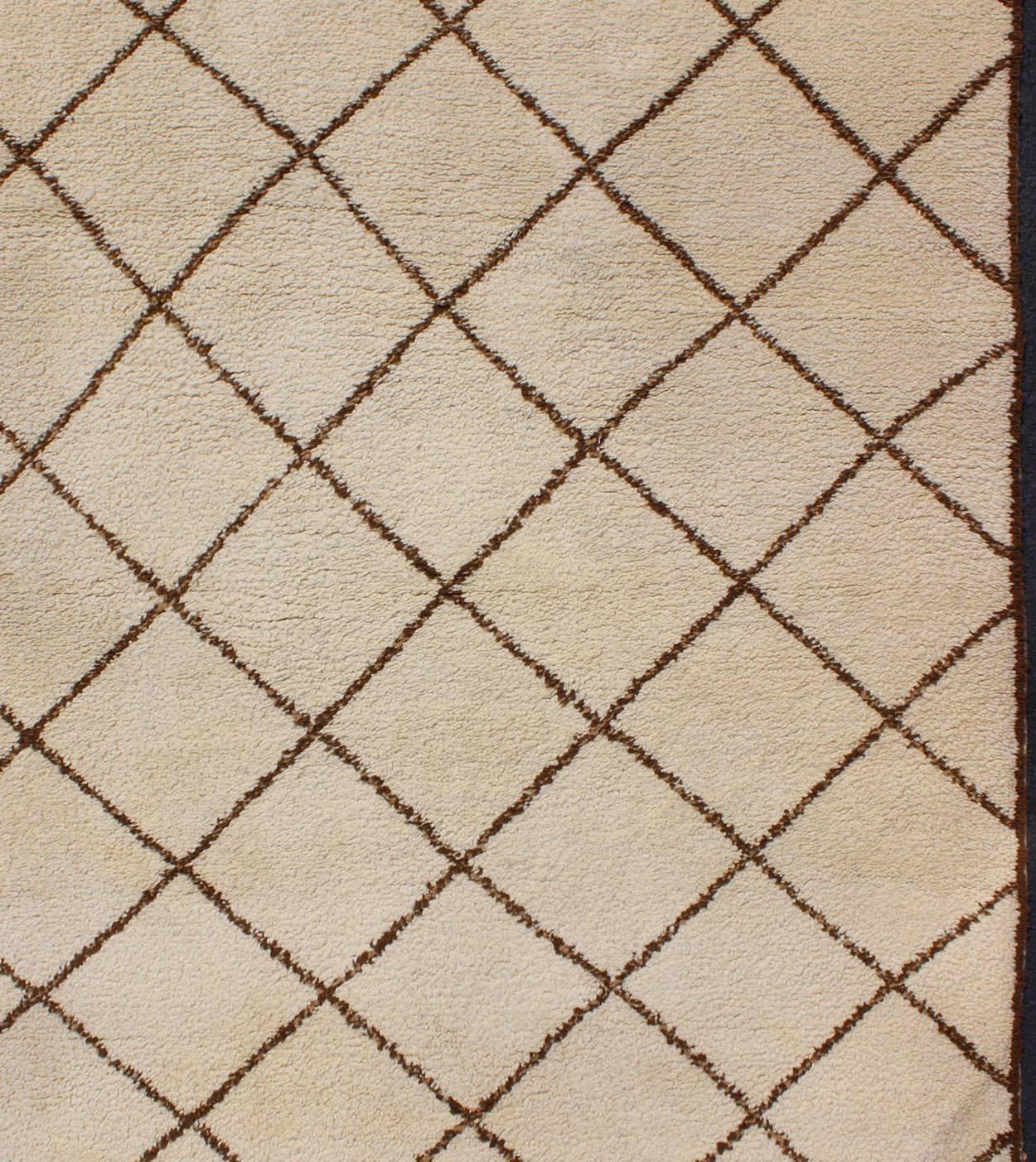 brown diamond rug