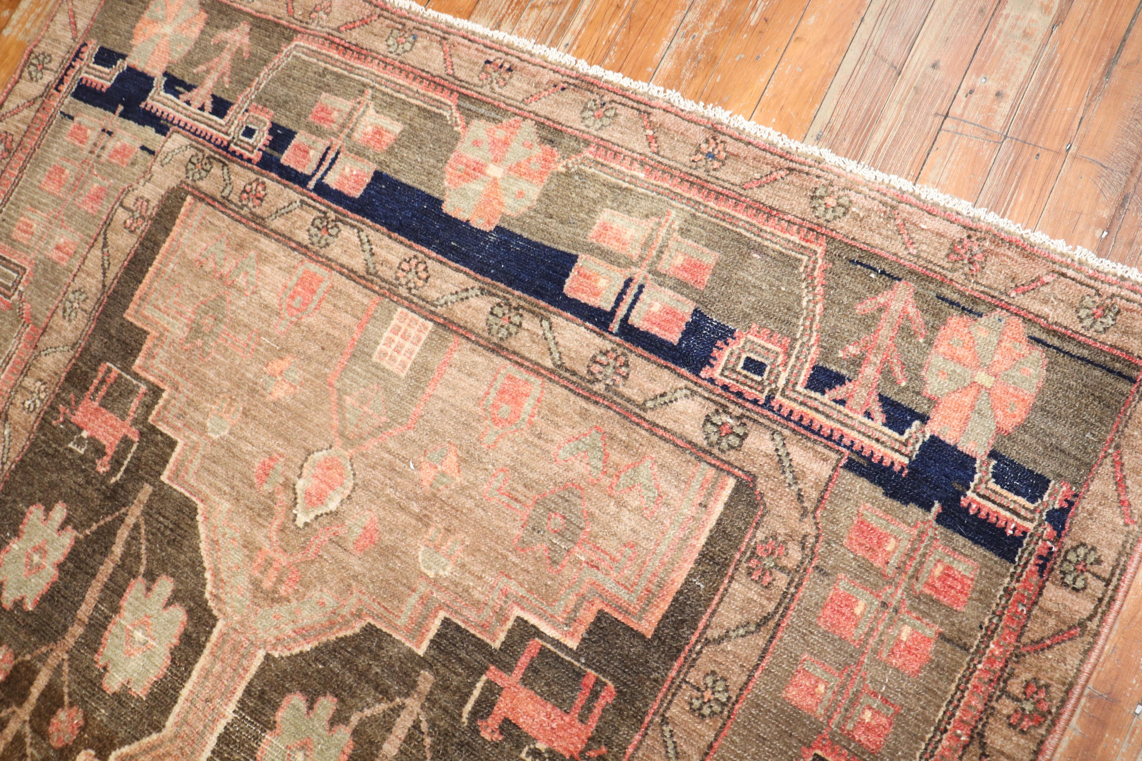 Tribal Vintage Persian Gallery Runner In Good Condition For Sale In New York, NY