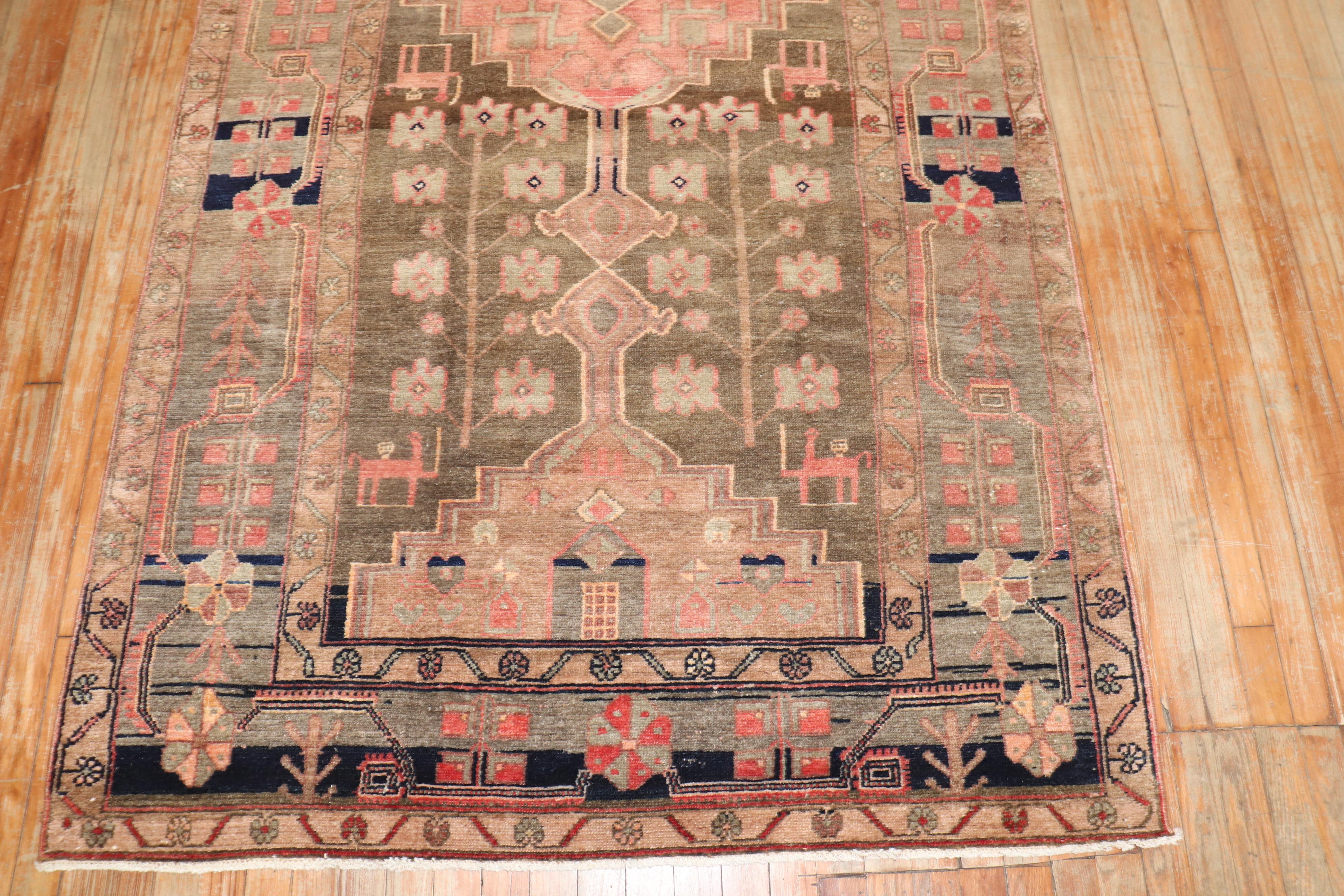 20th Century Tribal Vintage Persian Gallery Runner For Sale
