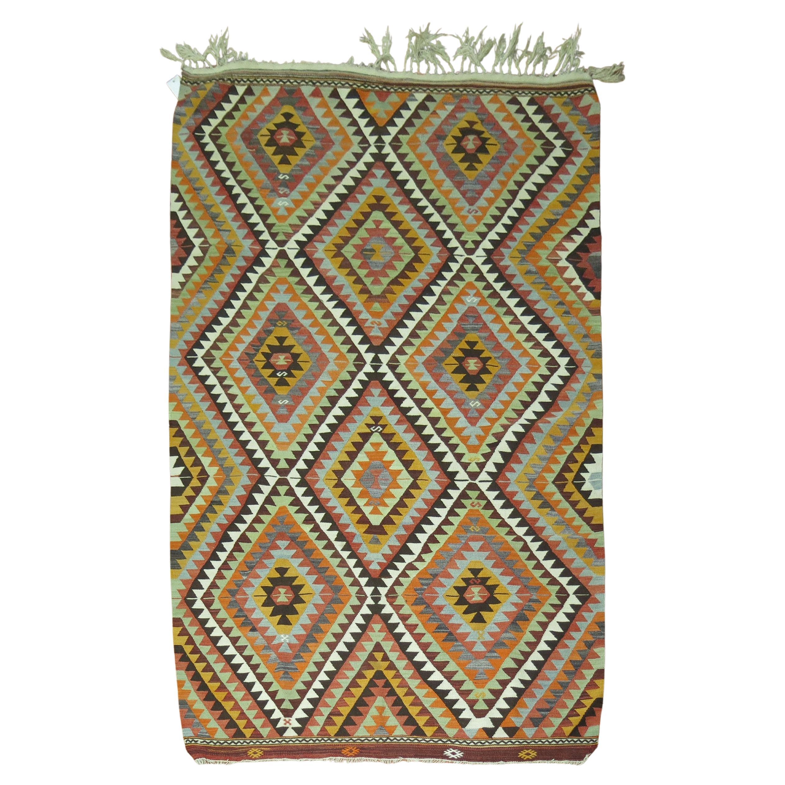 Tribal Vintage Turkish Kilim