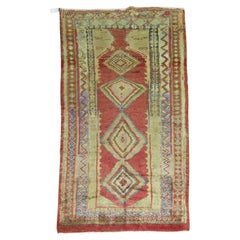 Zabihi Collection Accent Size Vintage Turkish Rug