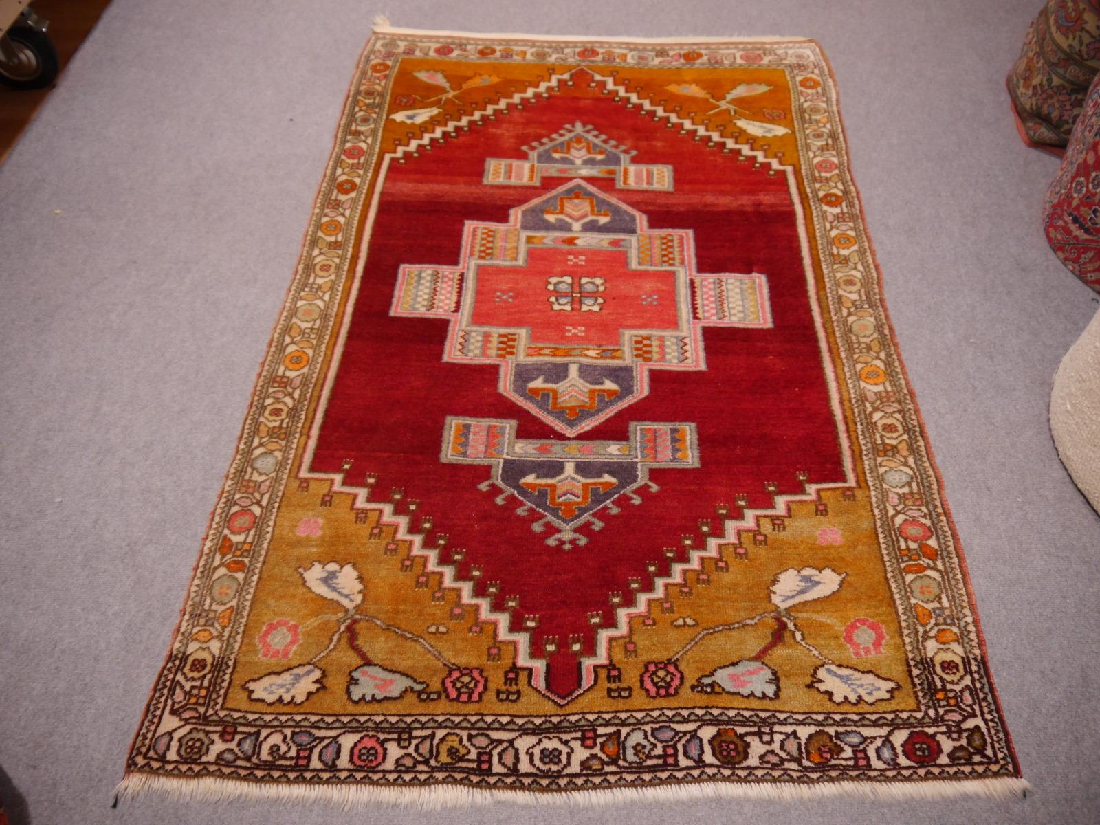 Beautiful Turkish Yoruk rug with archaic design. Very good condition.

The Djoharian Design Collection is located in Germany, all our rugs are shipped from there. We are licensed FAIR-TRADE partner of LABEL STEP FAIR TRADE CARPETS. Label STEP is the