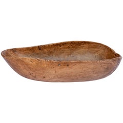 Tribal Wood Bowl, Hand Hewn, Turkana or Pokot of Kenya, Mid-20th Century