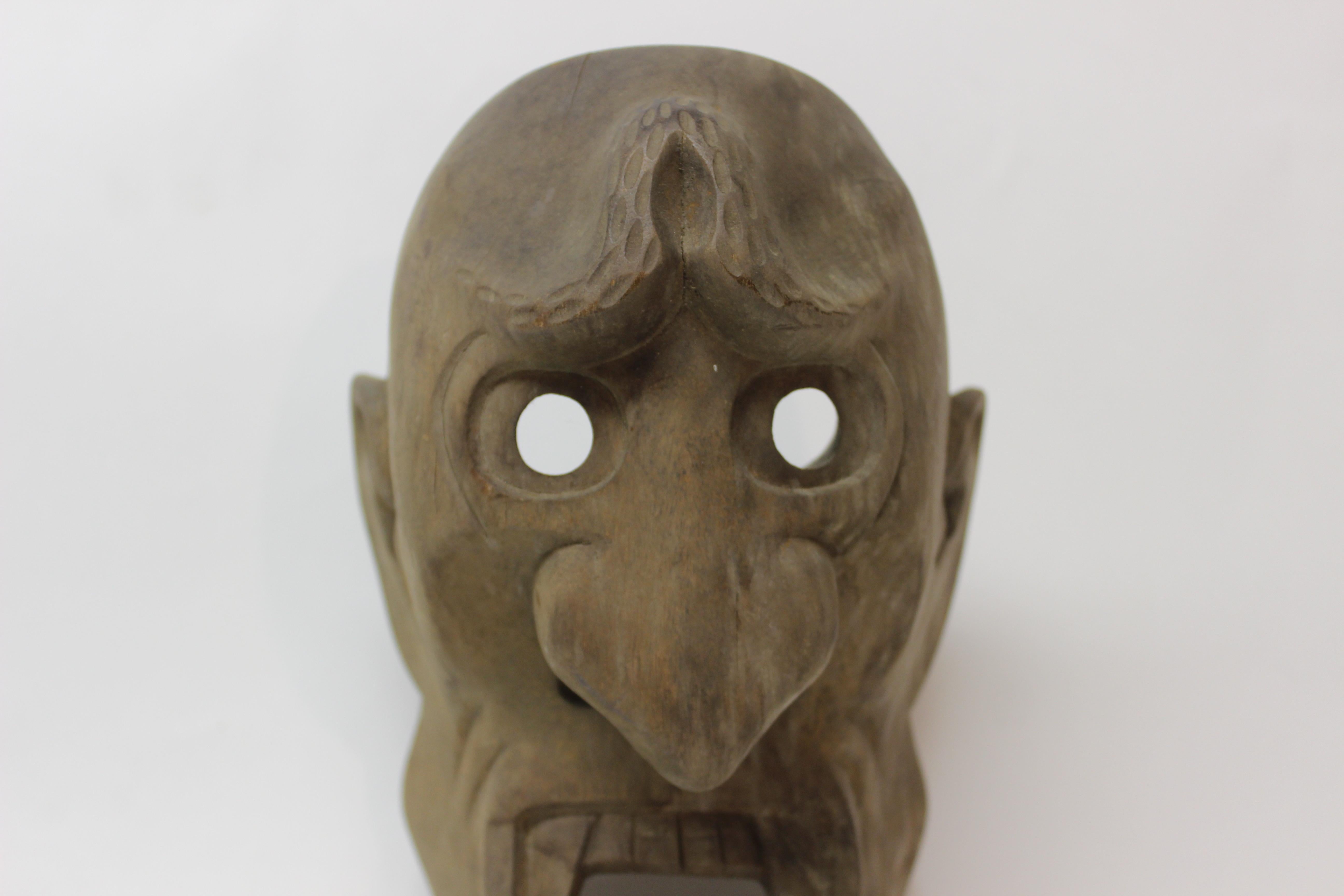 Tribal wood mask.
