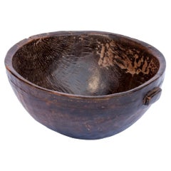 Tribal Wooden Bowl, Hand Hewn, Niger, Mid-20th Century