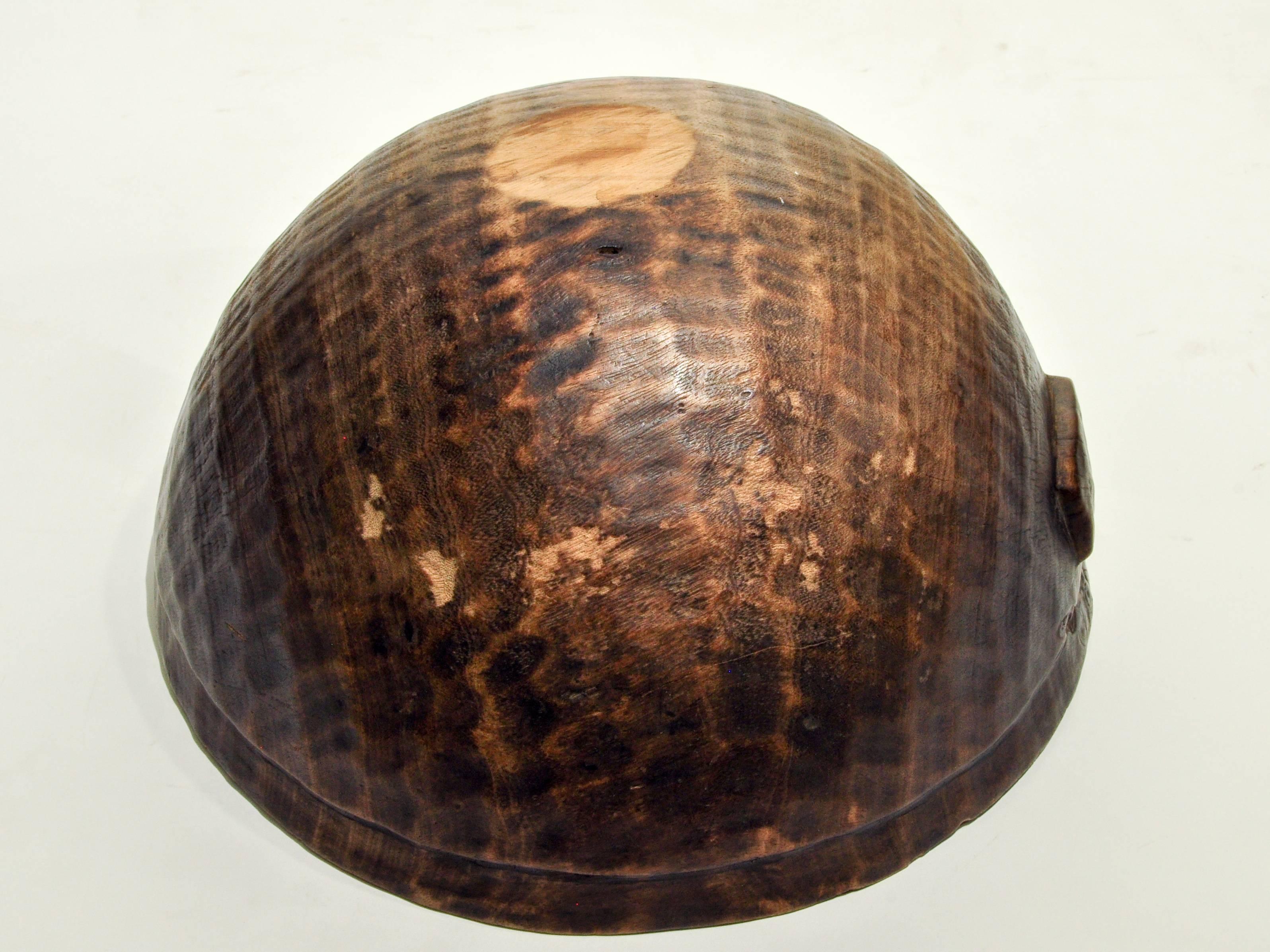 Tribal Wooden Bowl, Handhewn, from Mali, Mid-20th Century 13
