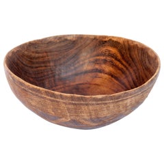 Tribal Wooden Bowl with Carved Design, Tuareg of West Africa, Mid-20th Century