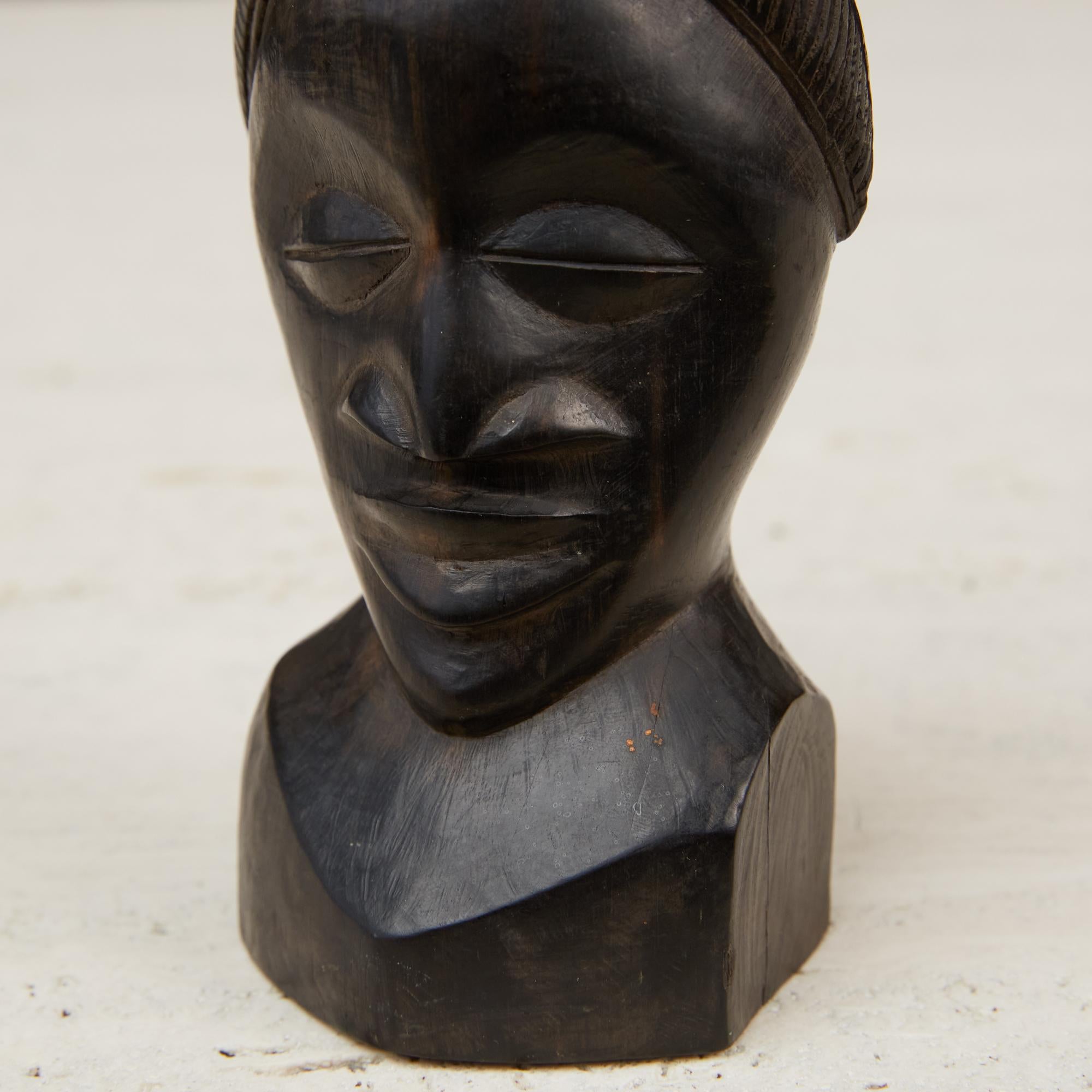 Tribal Wooden Bust 3