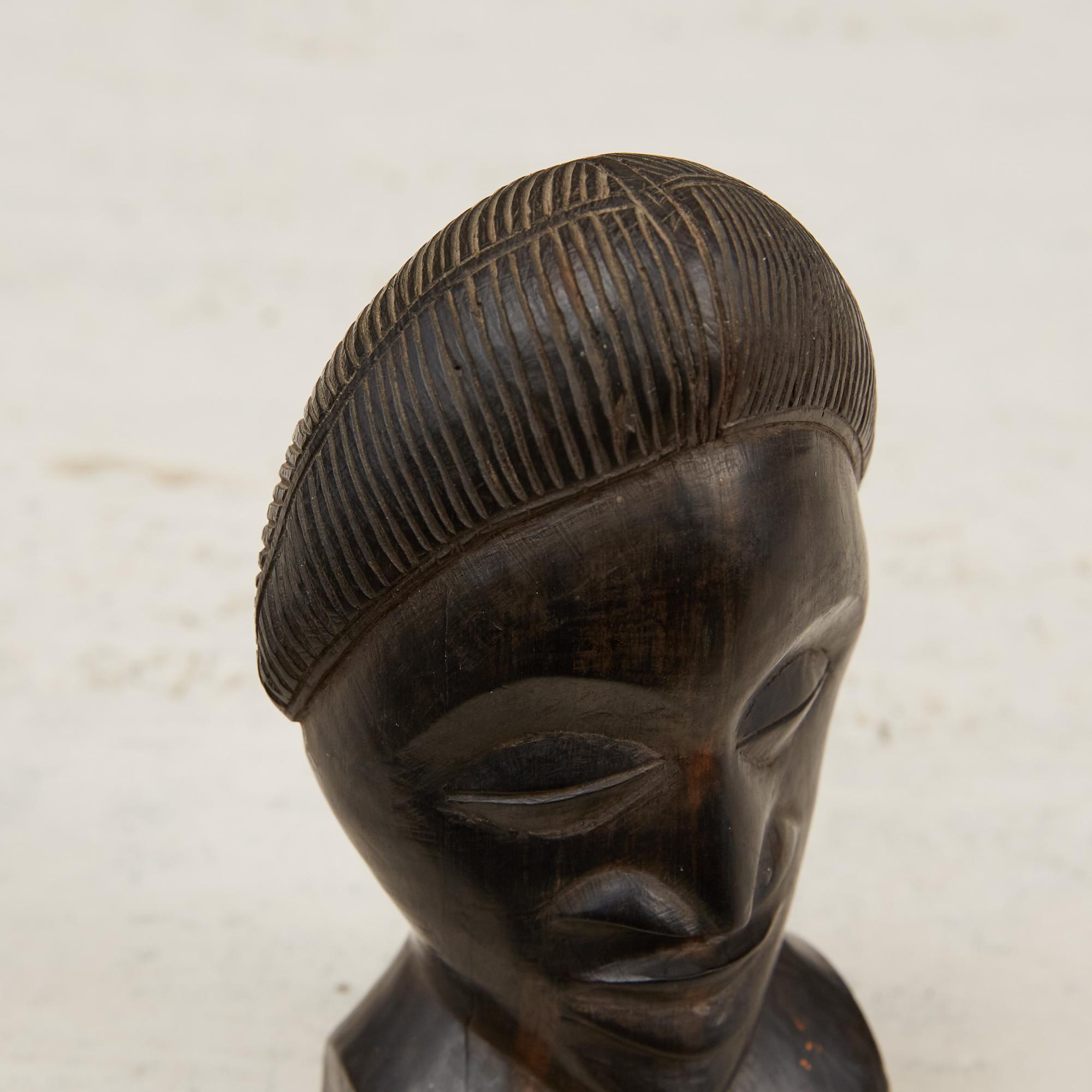 Tribal Wooden Bust 2