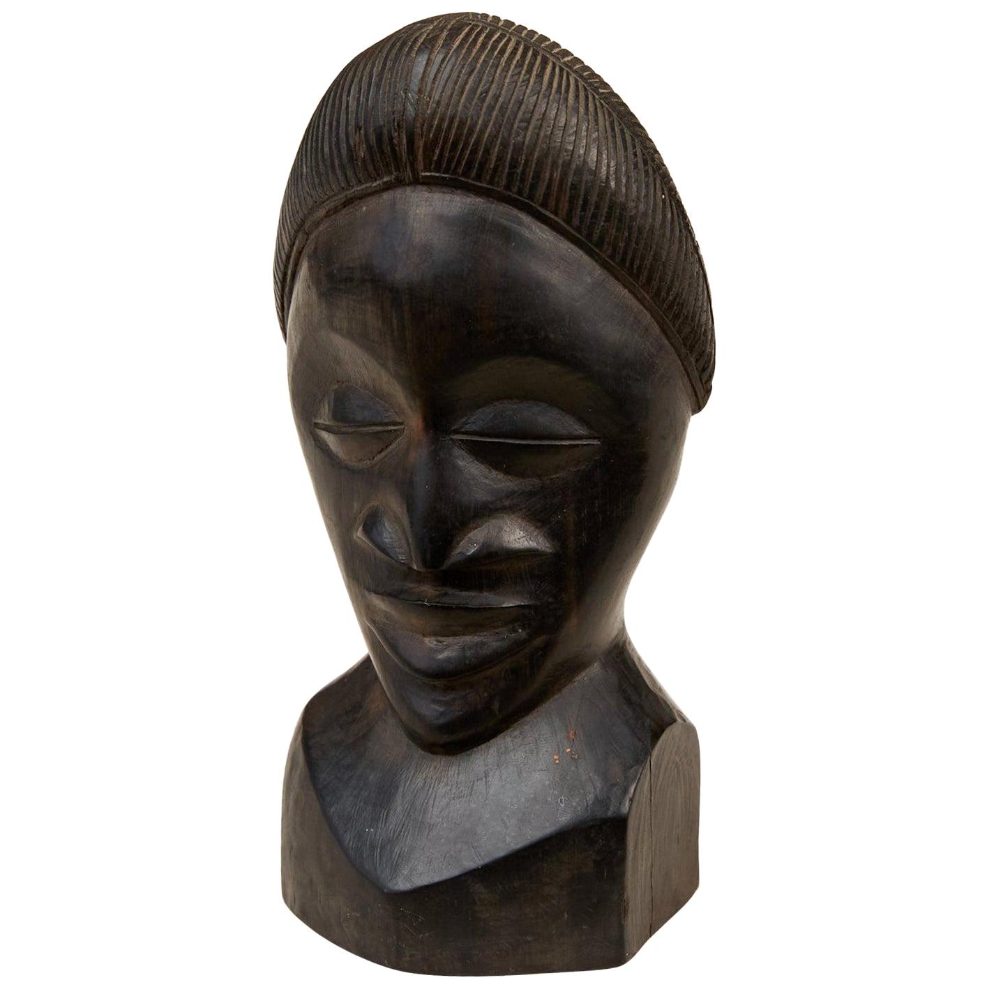 Tribal Wooden Bust