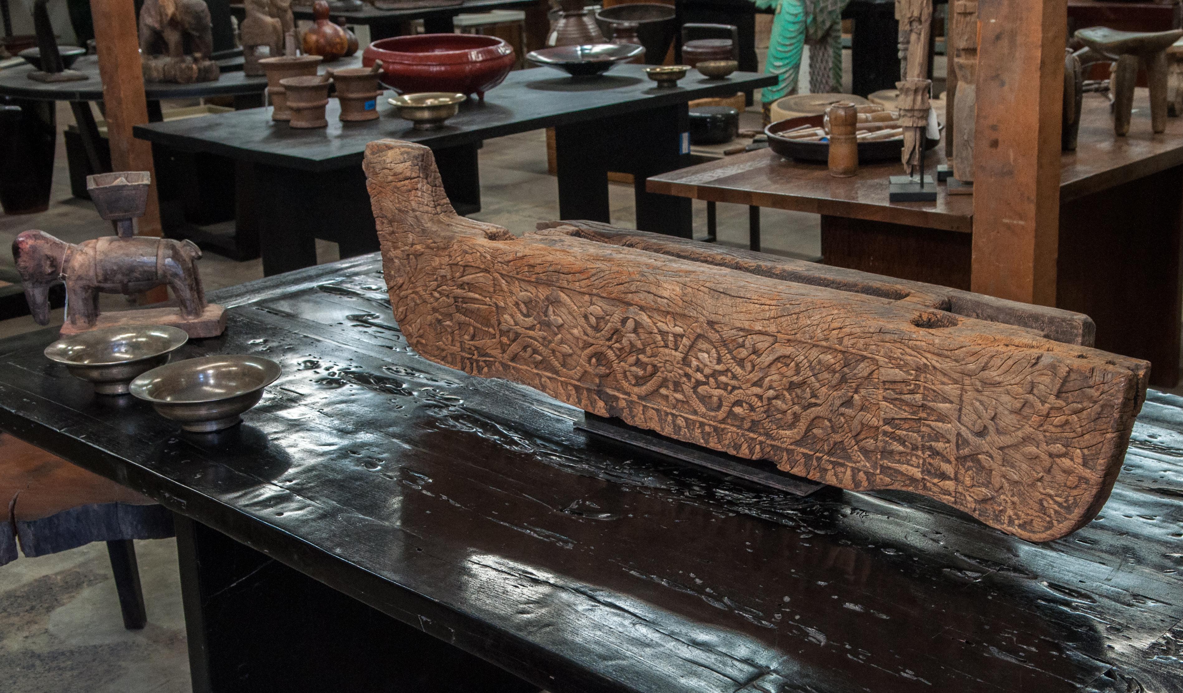 Tribal Wooden Carving from Flores, Indonesia, Early-Mid 20th Century, Mounted 13