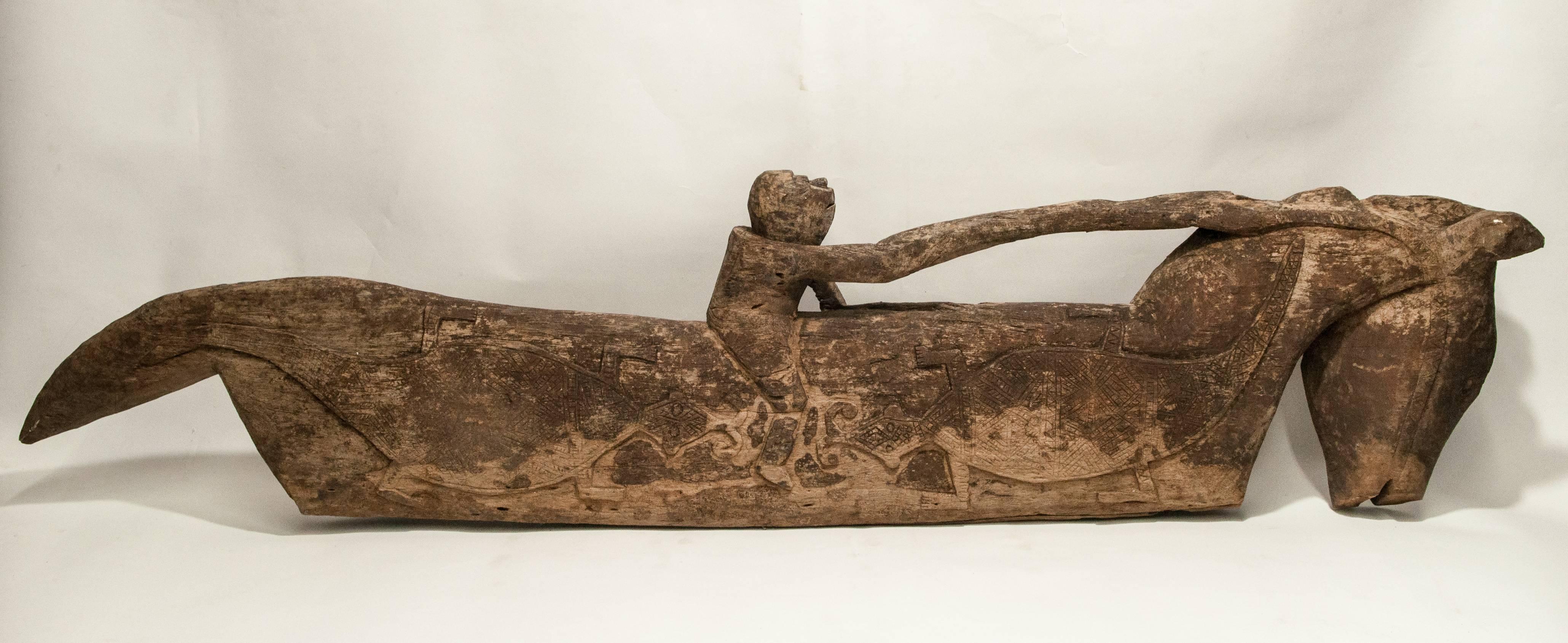 Tribal Wooden Horse & Rider, Central Flores, Indonesia, Early-Mid 20th Century 4