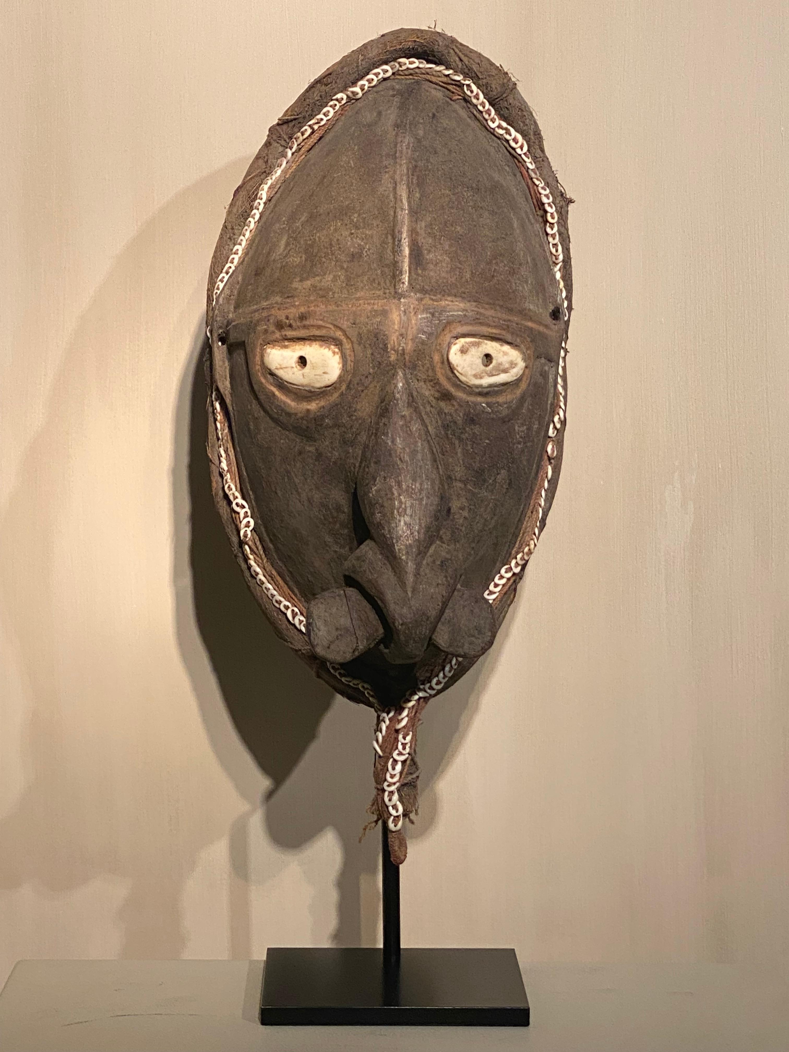 Asian Tribal Wooden mask from Papua New Guinea For Sale