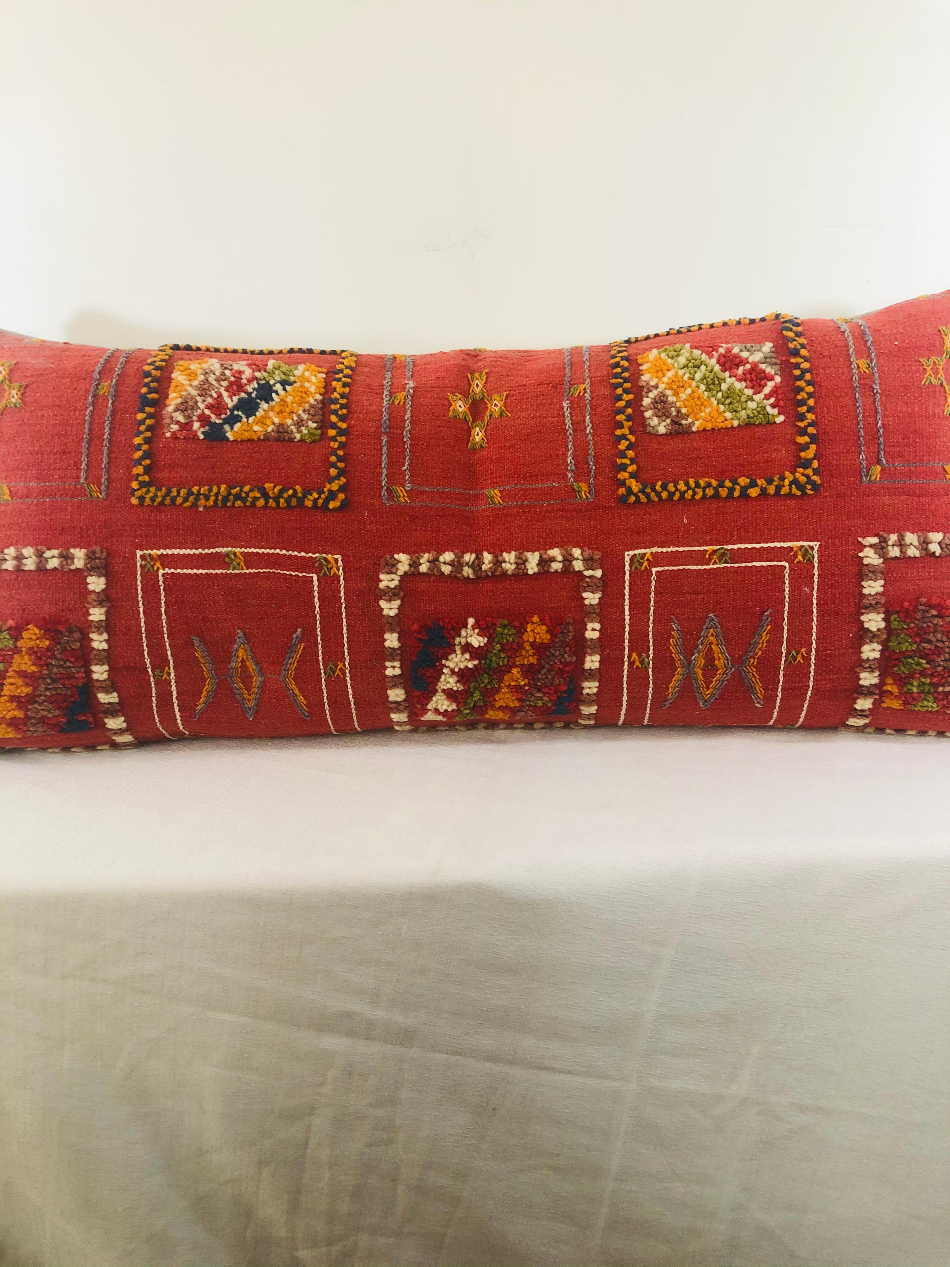 Moorish Tribal Wool Vintage Kilim Cushion