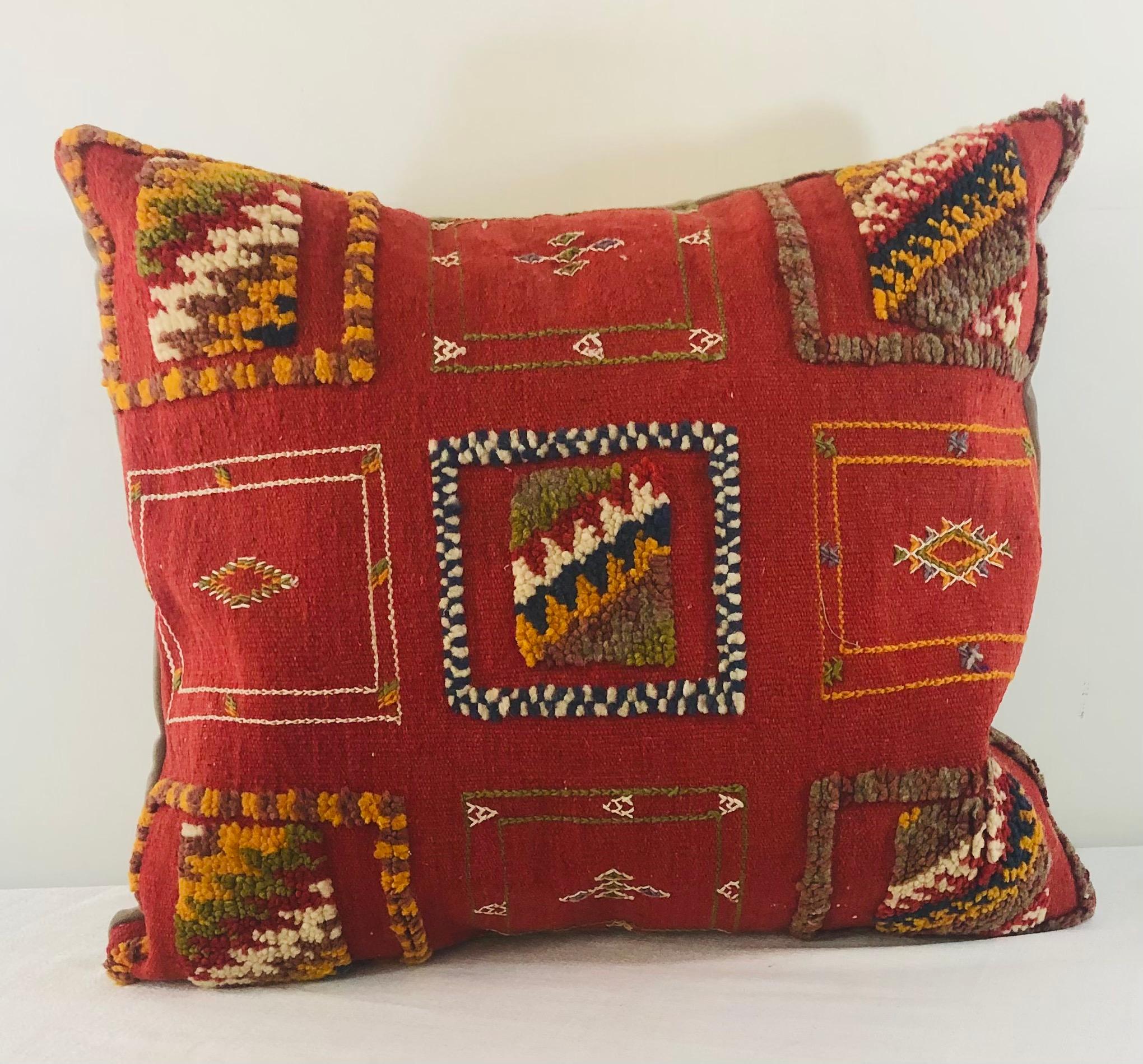 Tribal Wool Vintage Kilim Cushions, a Pair 5