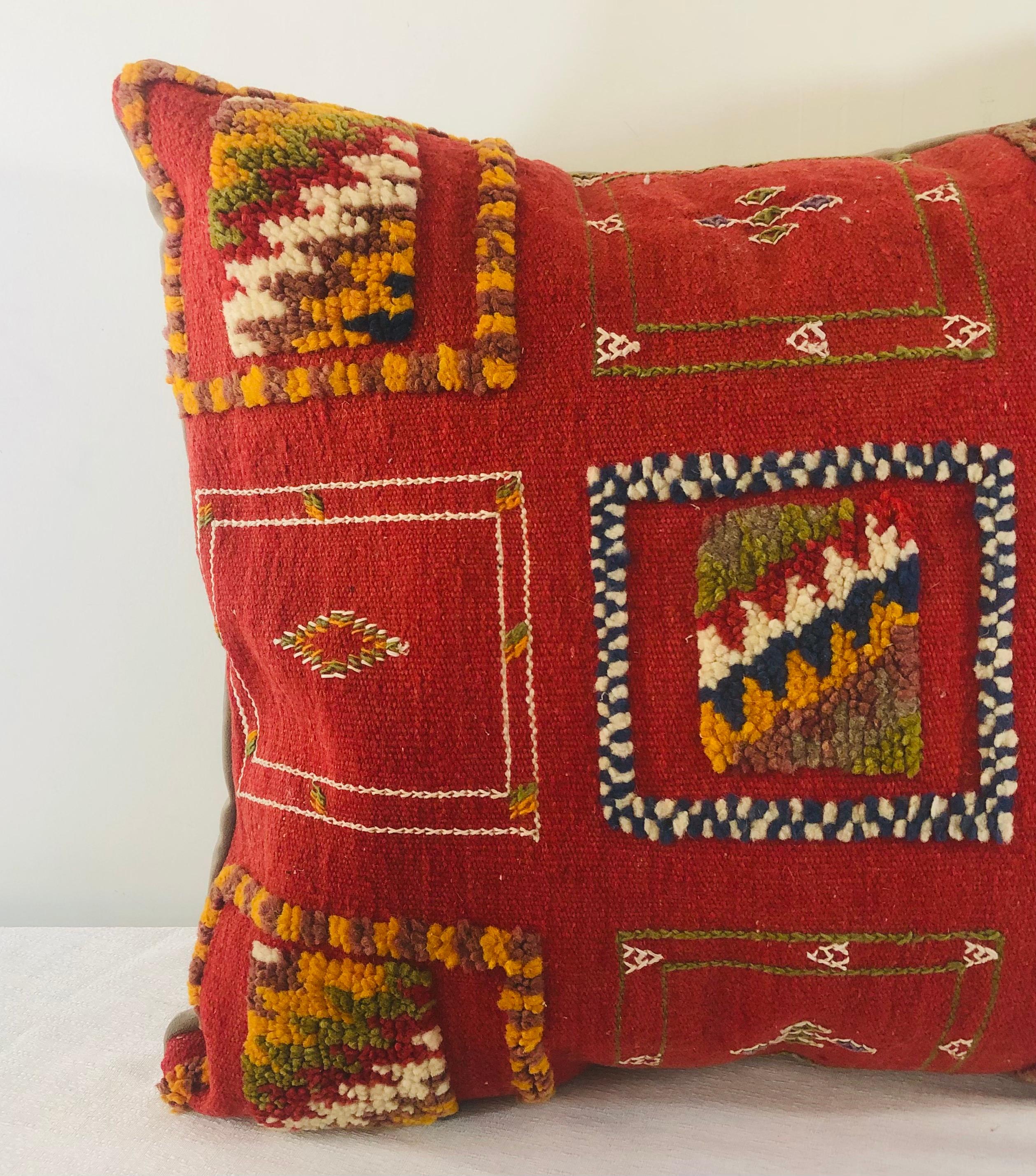 Tribal Wool Vintage Kilim Cushions, a Pair 6