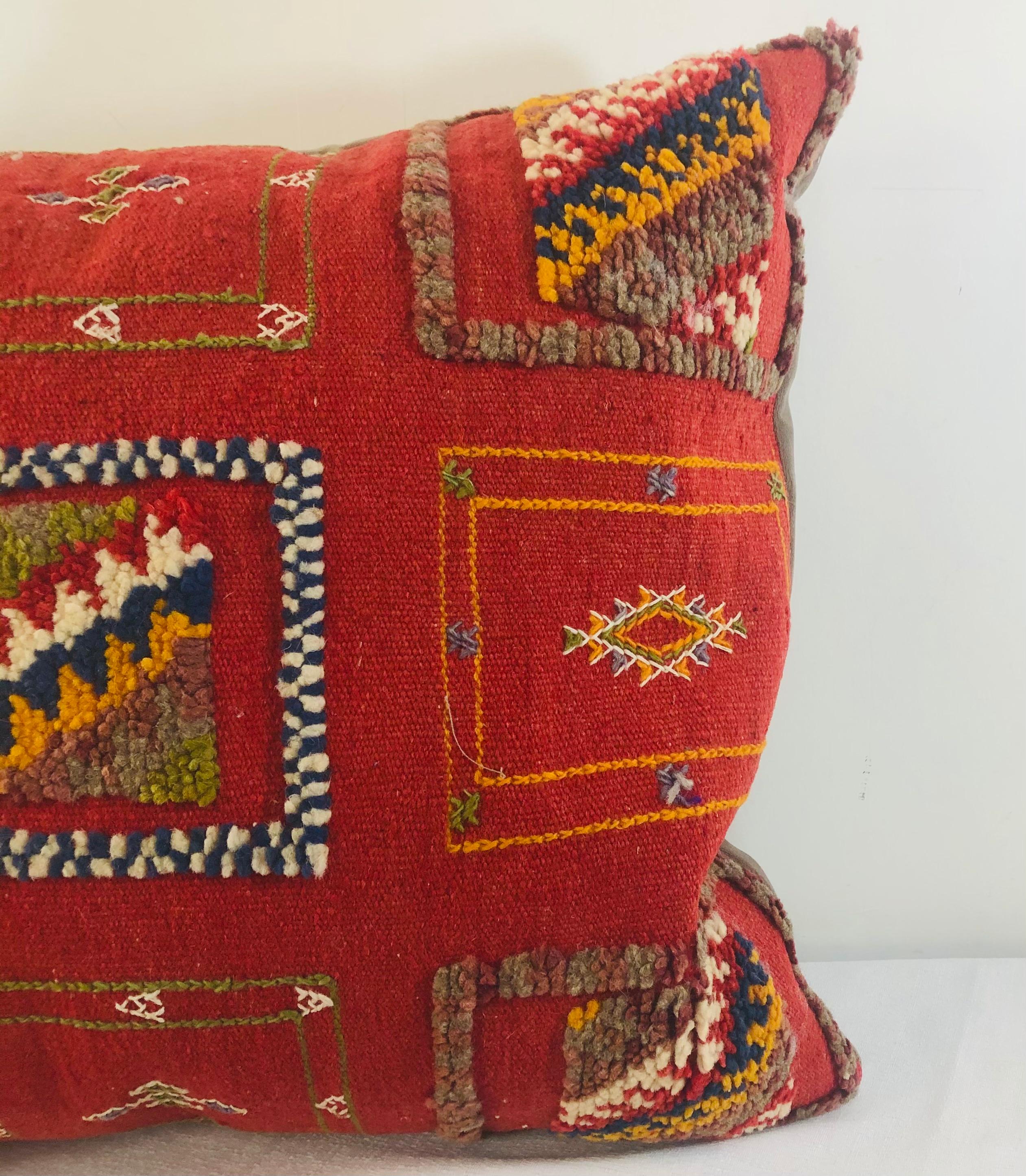 Tribal Wool Vintage Kilim Cushions, a Pair 7