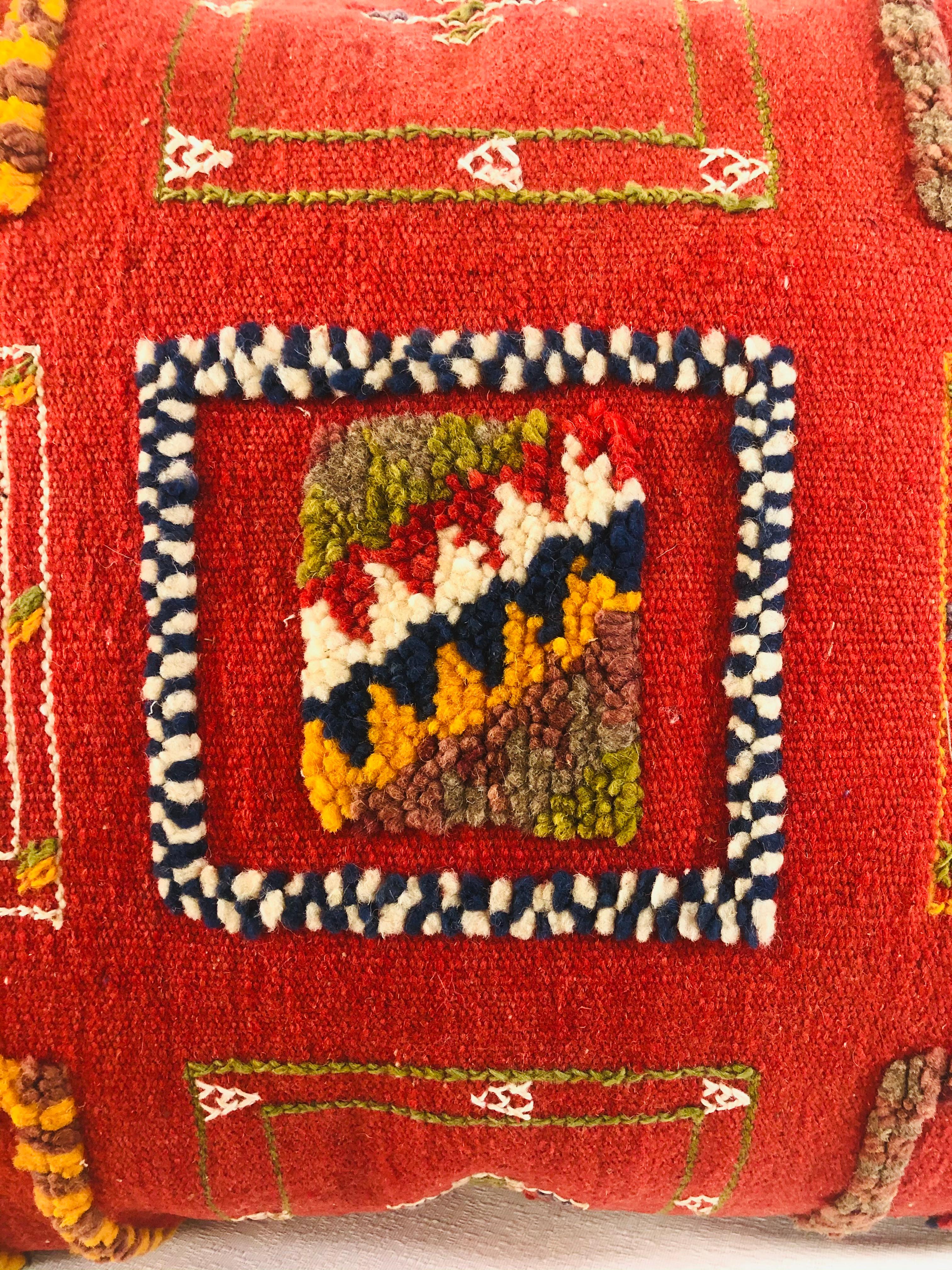 Tribal Wool Vintage Kilim Cushions, a Pair 8