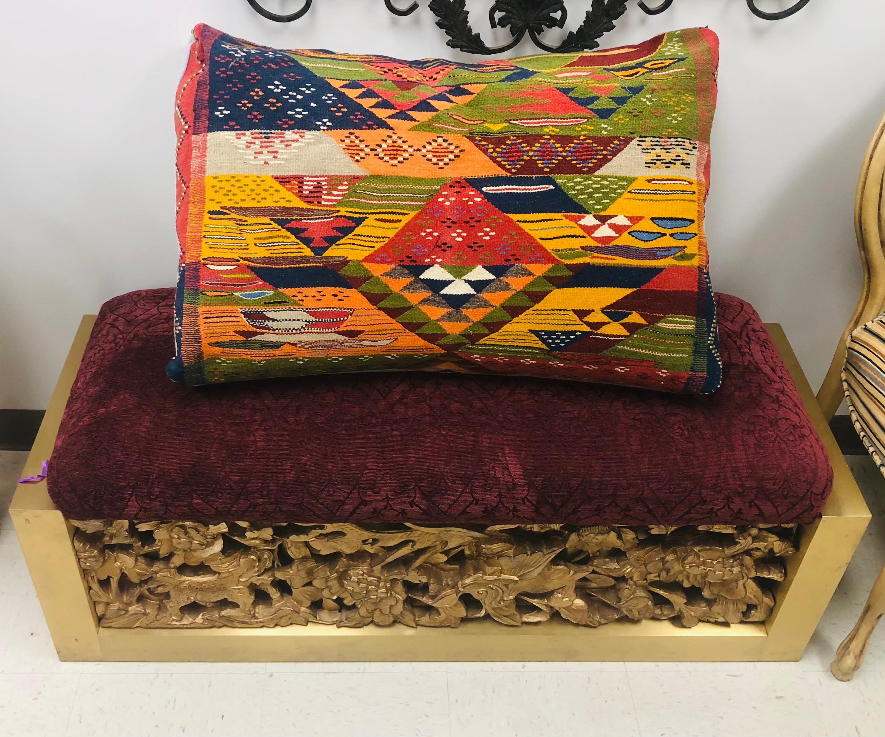Tribal Wool Vintage Kilim Cushions, a Pair 8