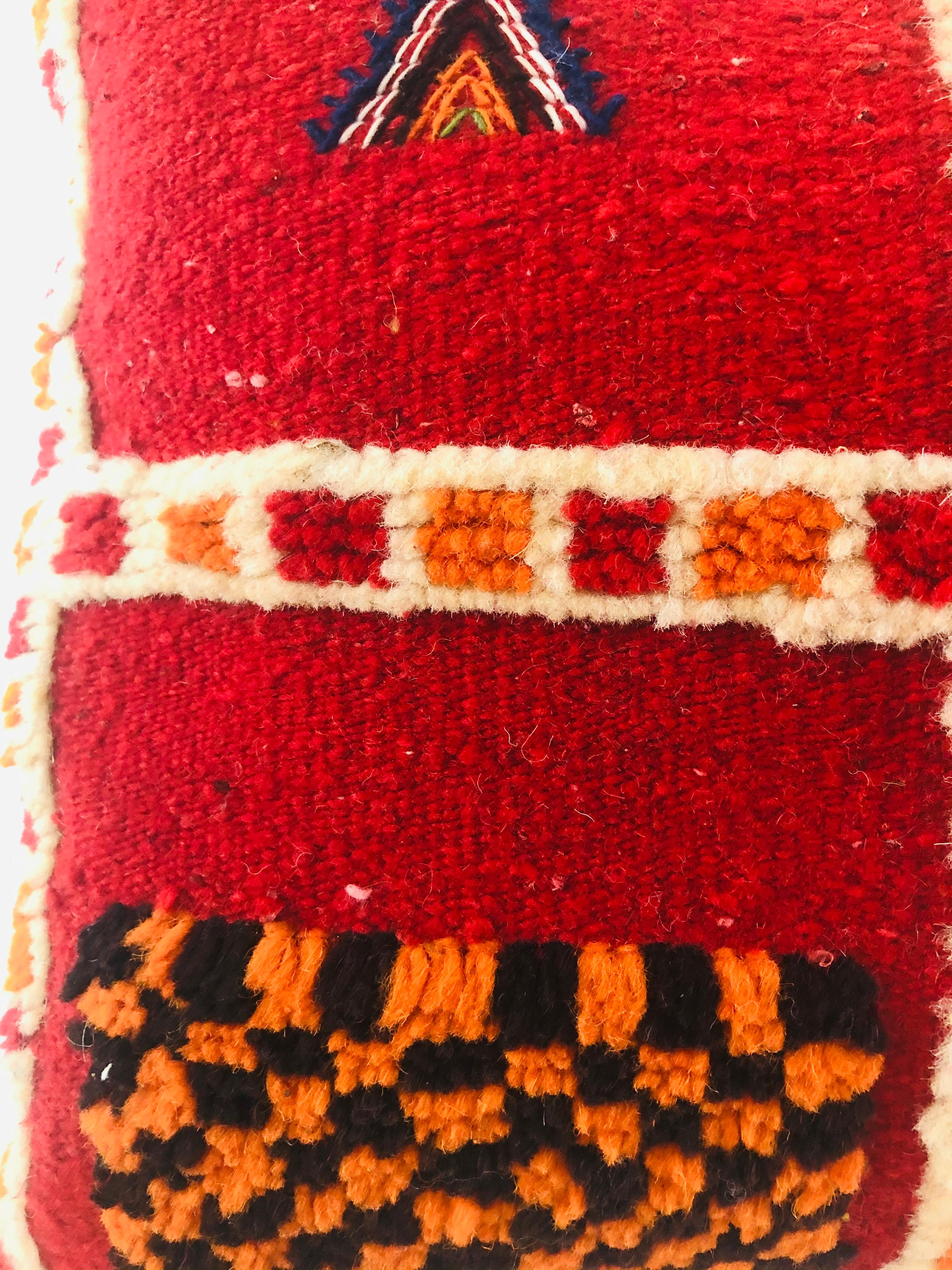 Paire de coussins Kilim vintage en laine tribale Bon état - En vente à Plainview, NY