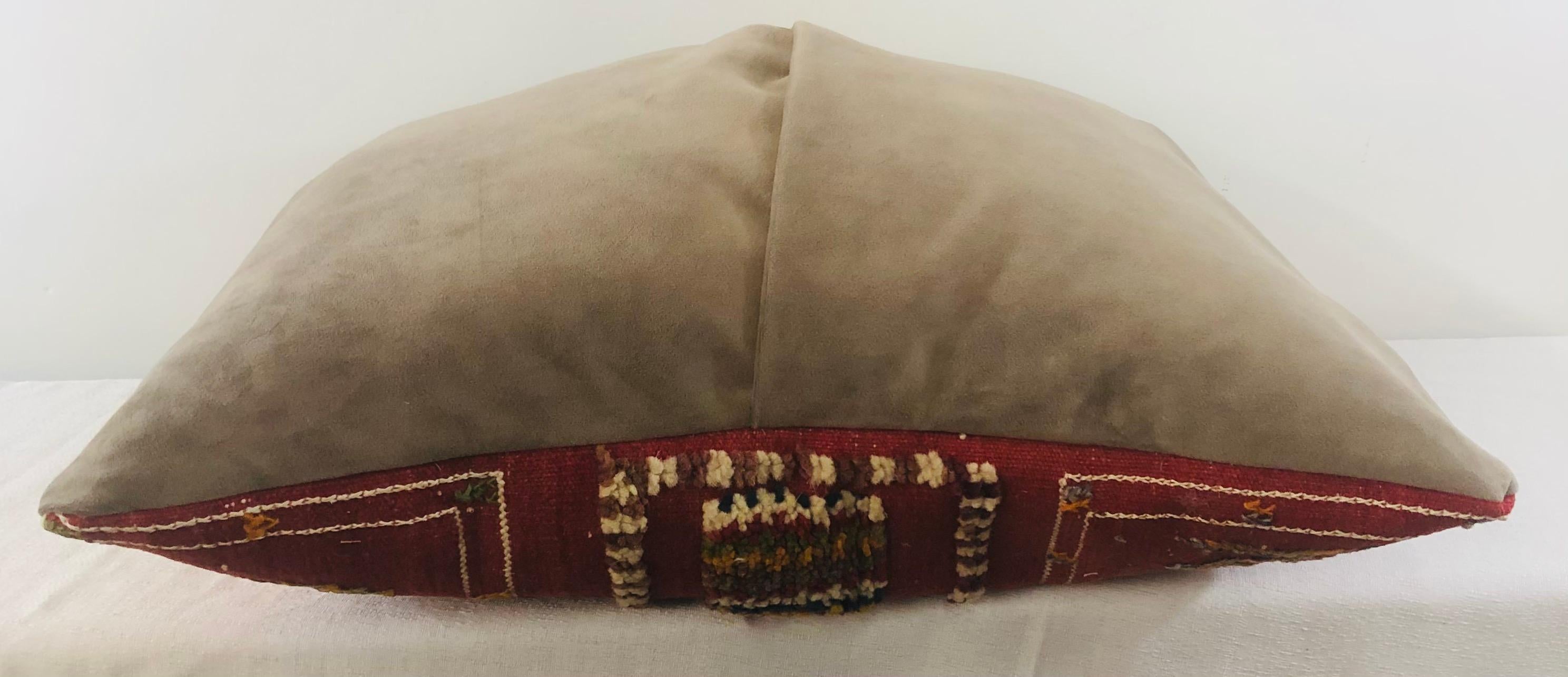 Tribal Wool Vintage Kilim Cushions, a Pair 1