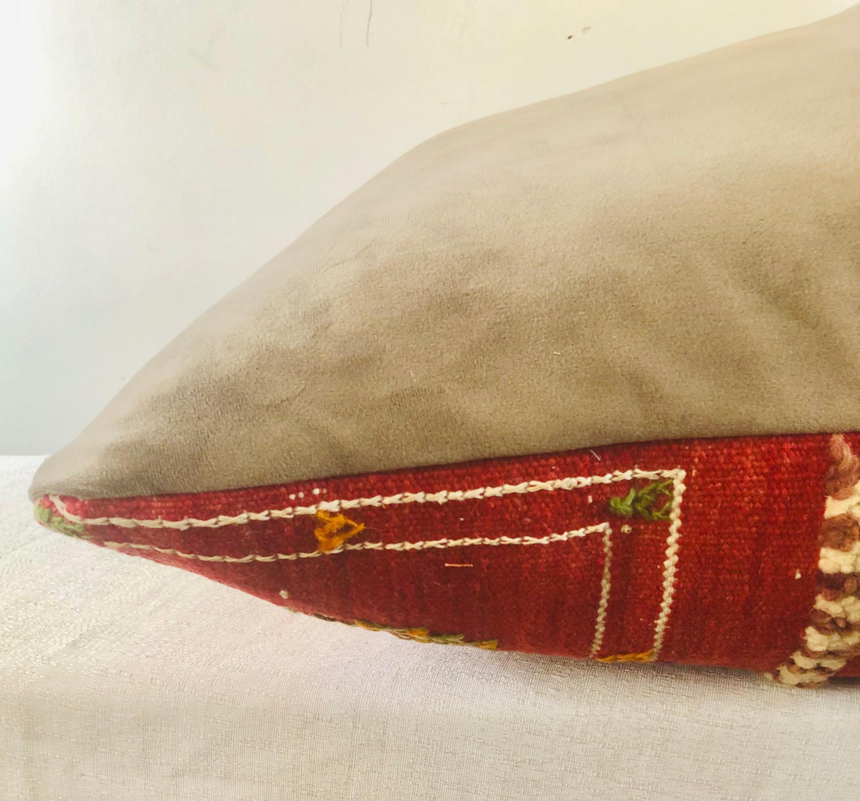 Tribal Wool Vintage Kilim Cushions, a Pair 2
