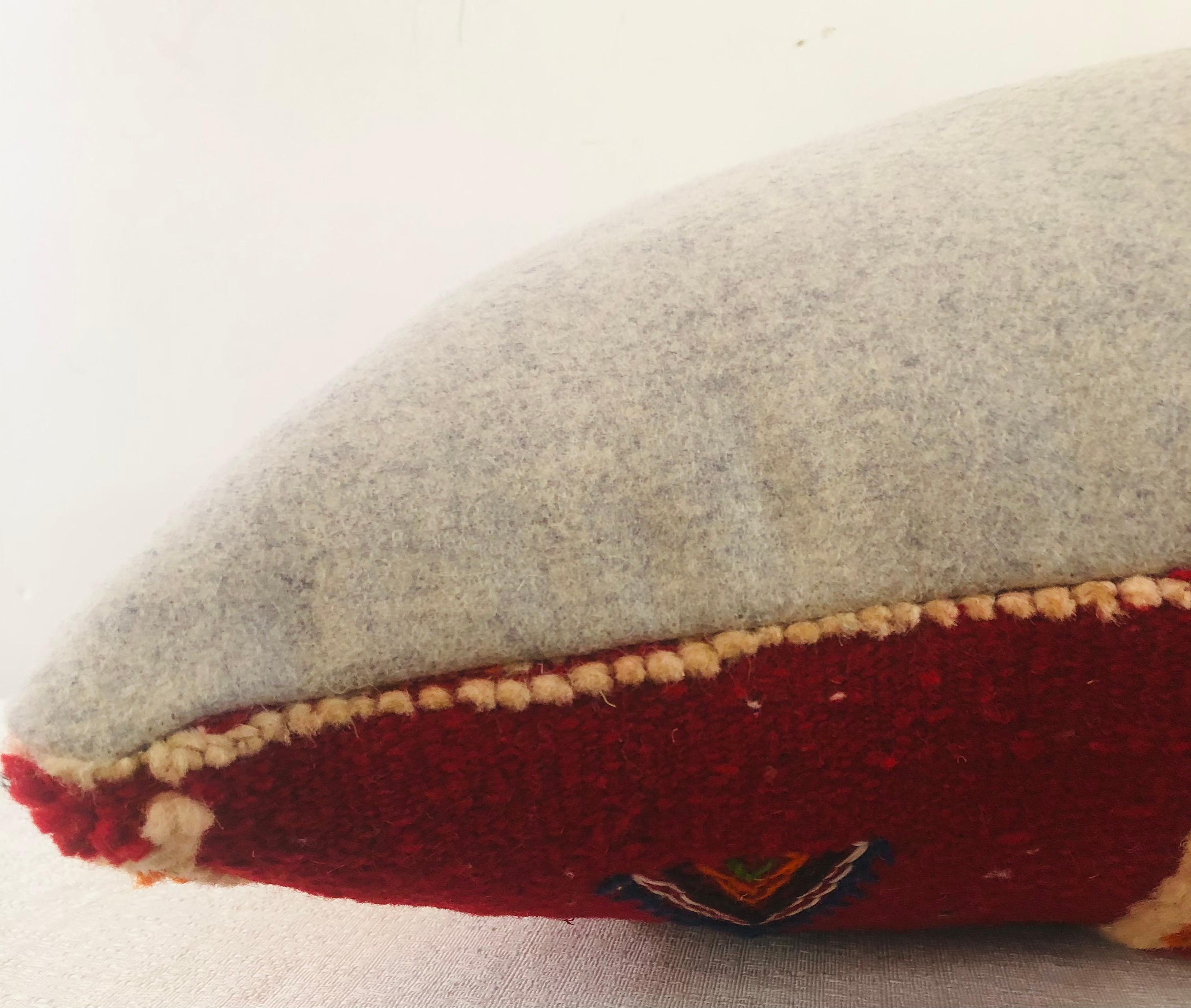 Tribal Wool Vintage Kilim Cushions, a Pair For Sale 3