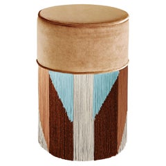 Tribe Coppery Pouf by Lorenza Bozzoli