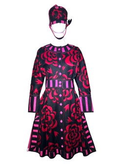 Tribe FIT Lightweight Felt Appliqué Art Coat Dress & Hat Ensemble, 1985