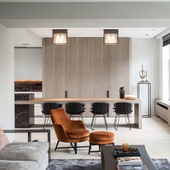 TRIBECA-2 ottone vintage - laccato oro riflettore in vetro trasparente